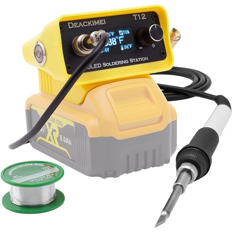 Portable Soldering Station 20V Compatible Adjustable Temp Fast Heating 80W New