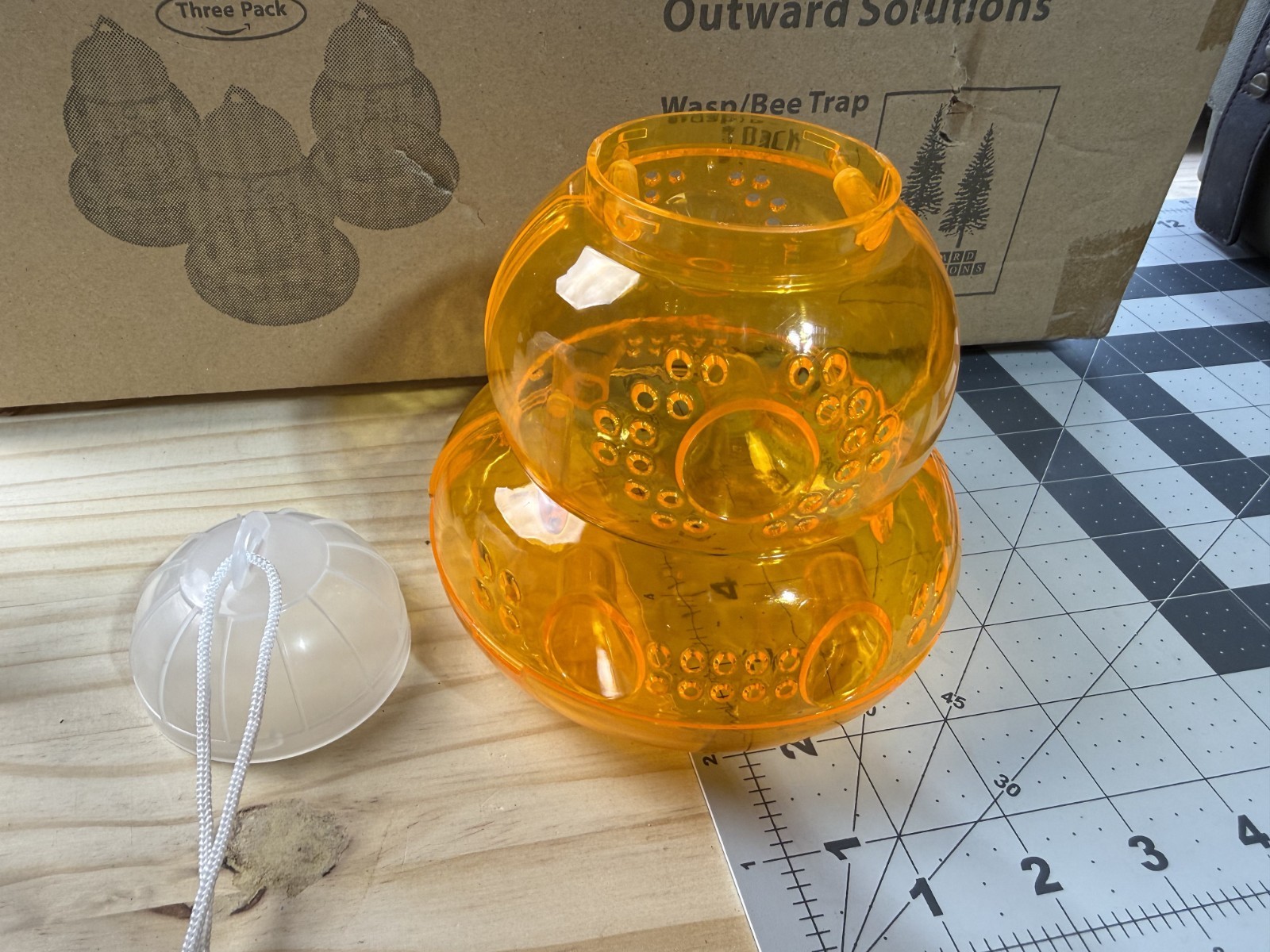 Outward Solutions Wasp Bee Trap 3 Pack Reusable Hanging Outdoor New - Trap ONLY