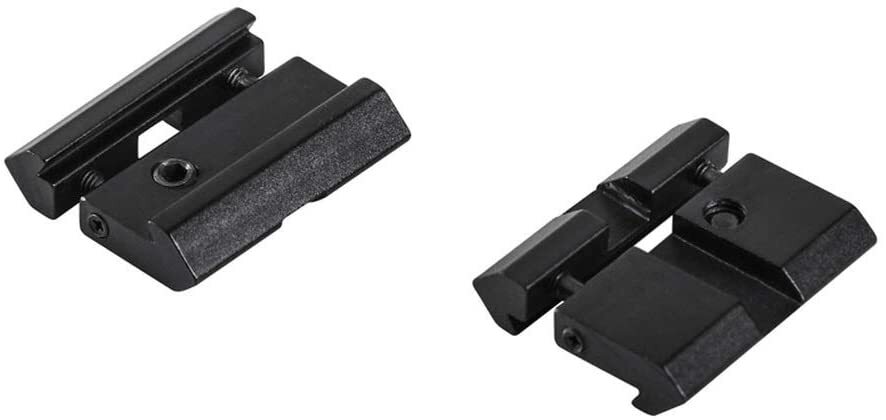 Pack of 2! Airgun Dovetail to Picatinny/Weaver 11mm to 20mm Snap-in Adaptor Rail