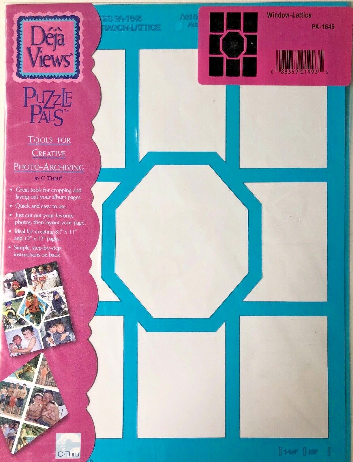 C-Thru Puzzle Pal Templates - Window Lattice - PA1645 - NEW