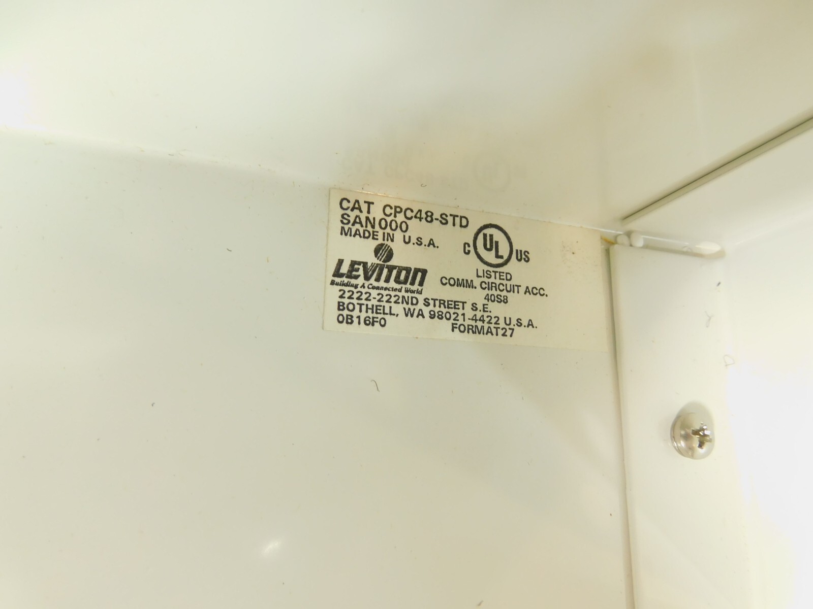 Splice Enclosure LightSpace CPC Series Accepts LGX Adapter Plates CPC48-STD