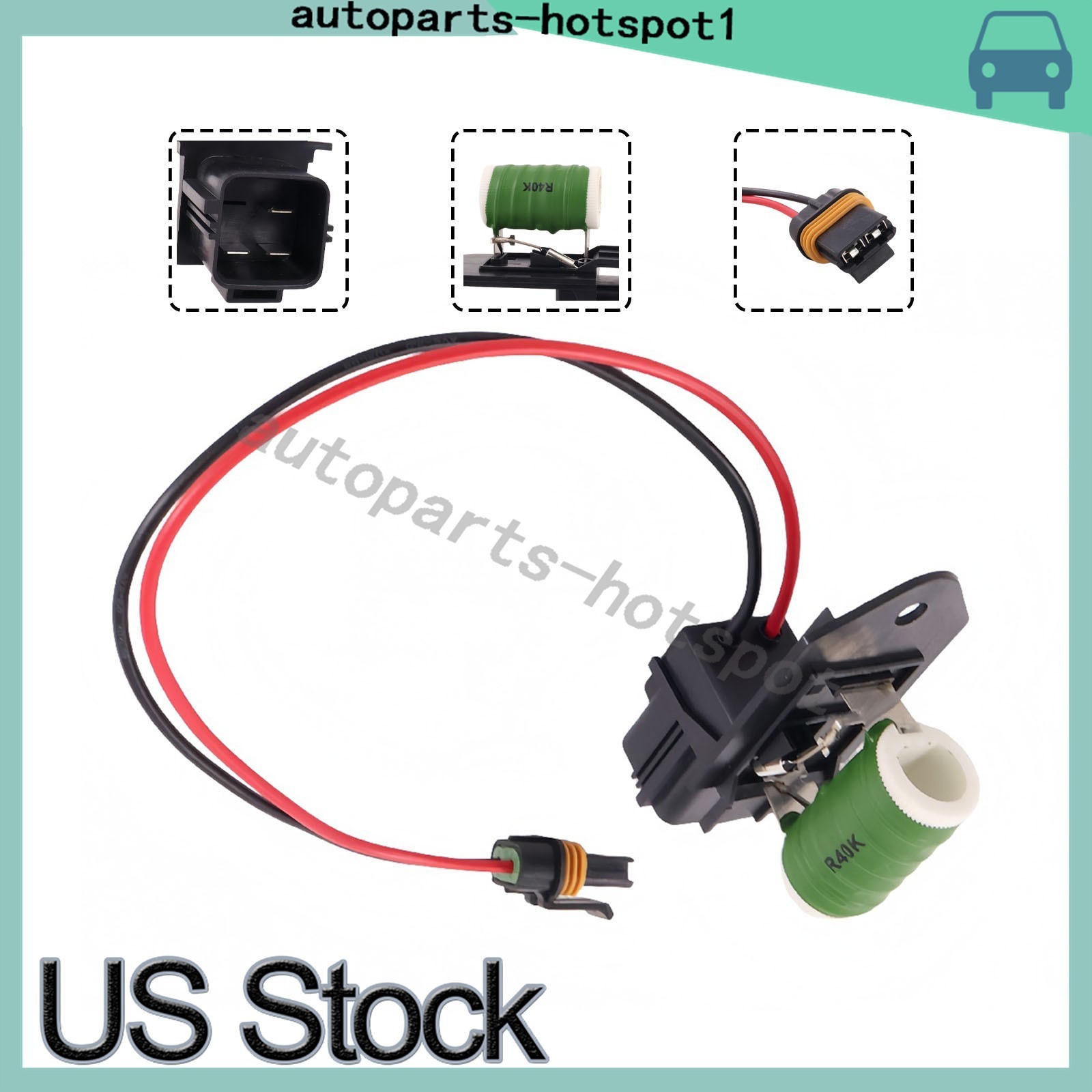 Fit 2008-2012 Jeep wrangler Wiring Fan Motor 68026780AA US Stock