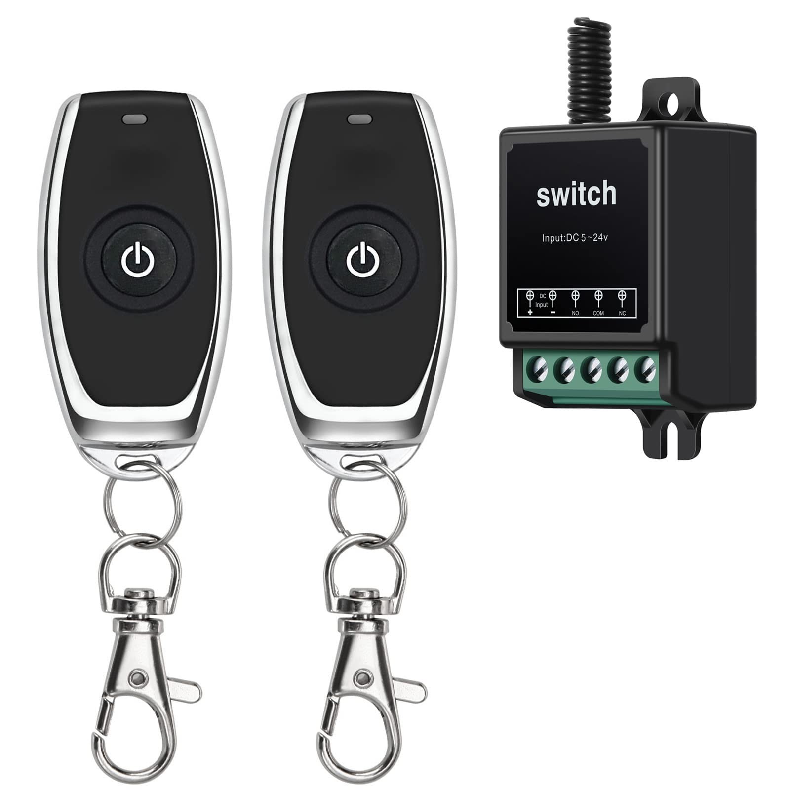 DC12V Remote Control Switch,10A Relay Mini Wireless Switch,Dry Contact Relay ...