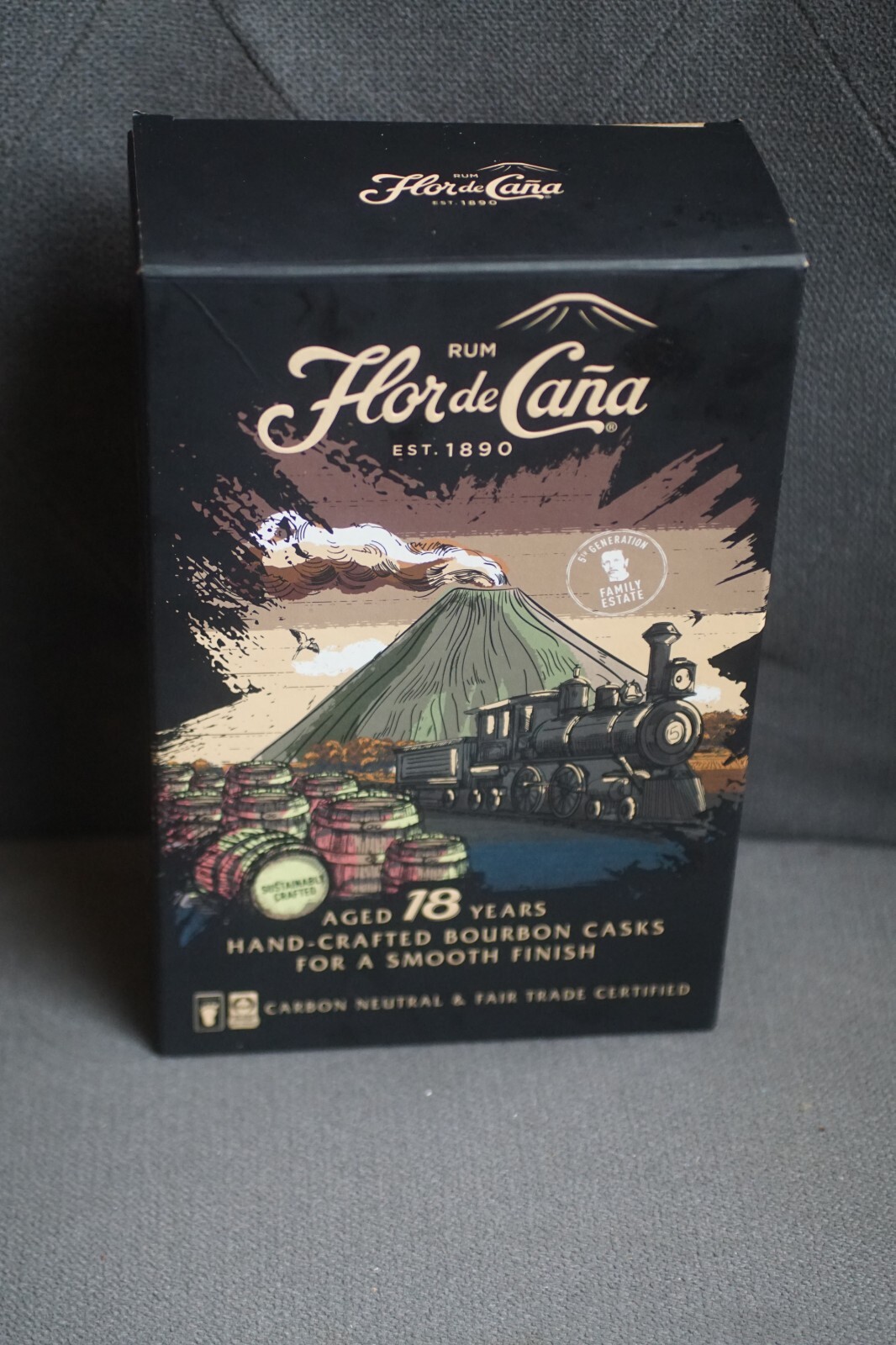 Flor de caña Nicaraguan Rum 18 Years EMPTY Bottle/Box
