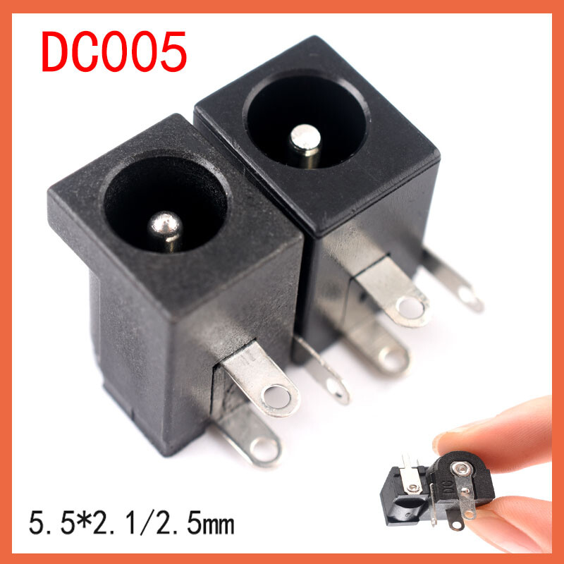12V DC Power Barrel Jack Socket PCB Mount Connector Female For Laptop 2.1/2.5mm