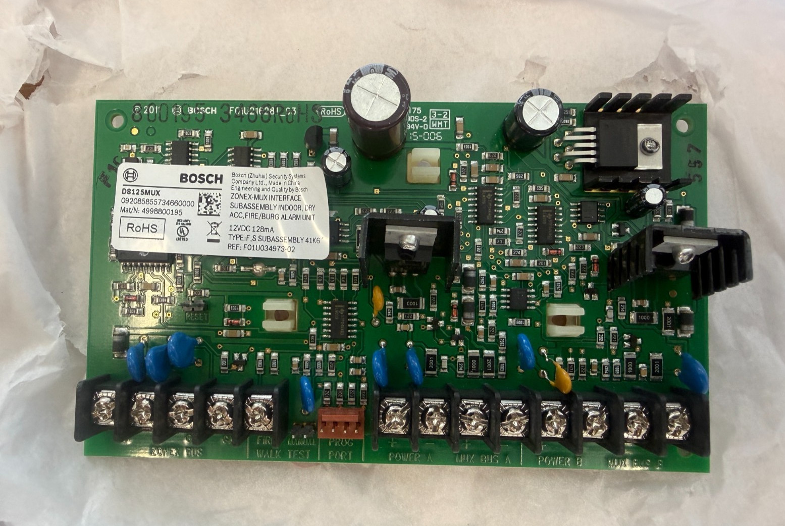 Bosch Security D8125MUX Expansion Module, Multiplex Bus Interface