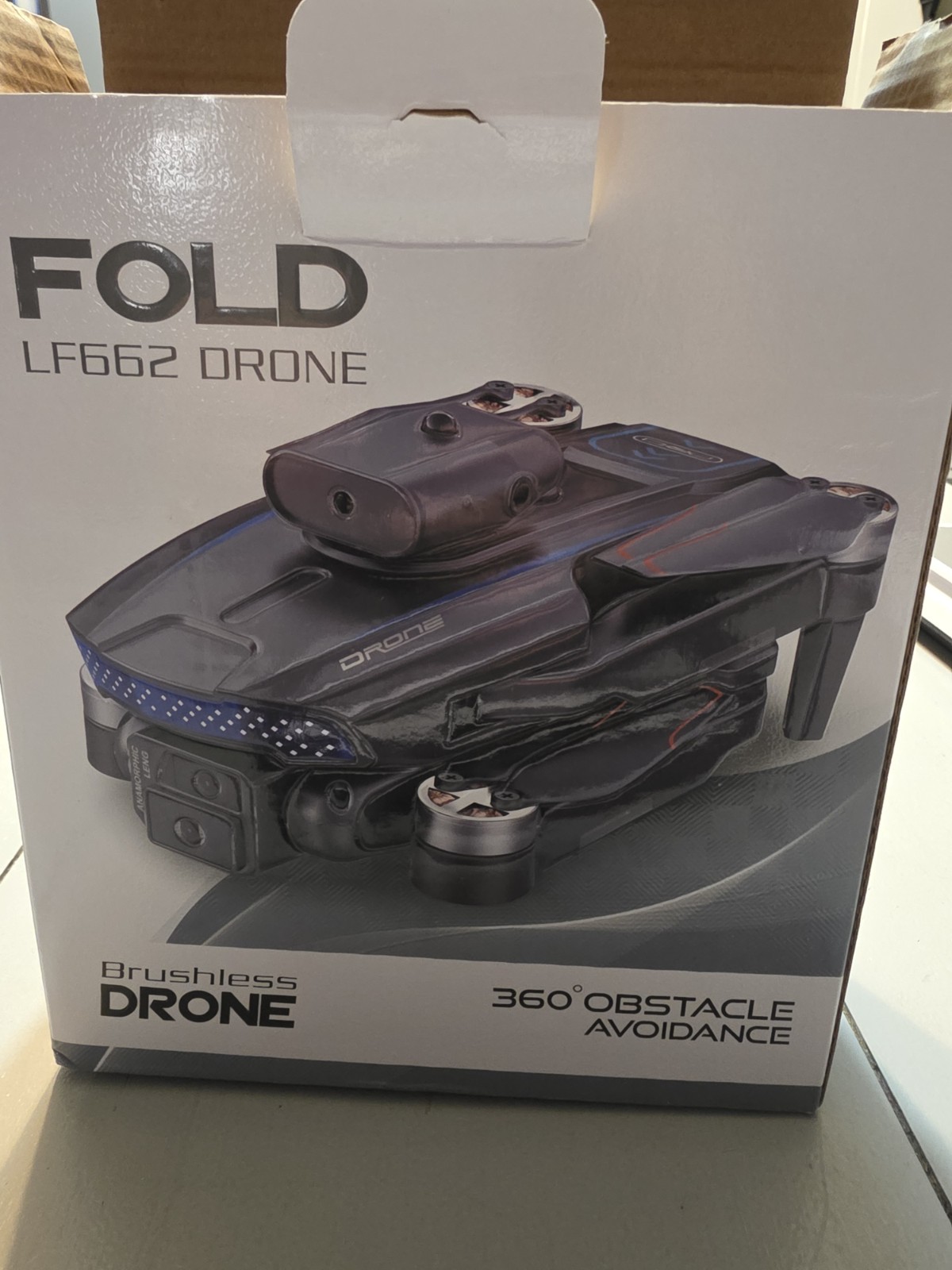 LF662 Foldable Brushless Quadcopter Drone, Obstacle Avoidance, Headless, Black
