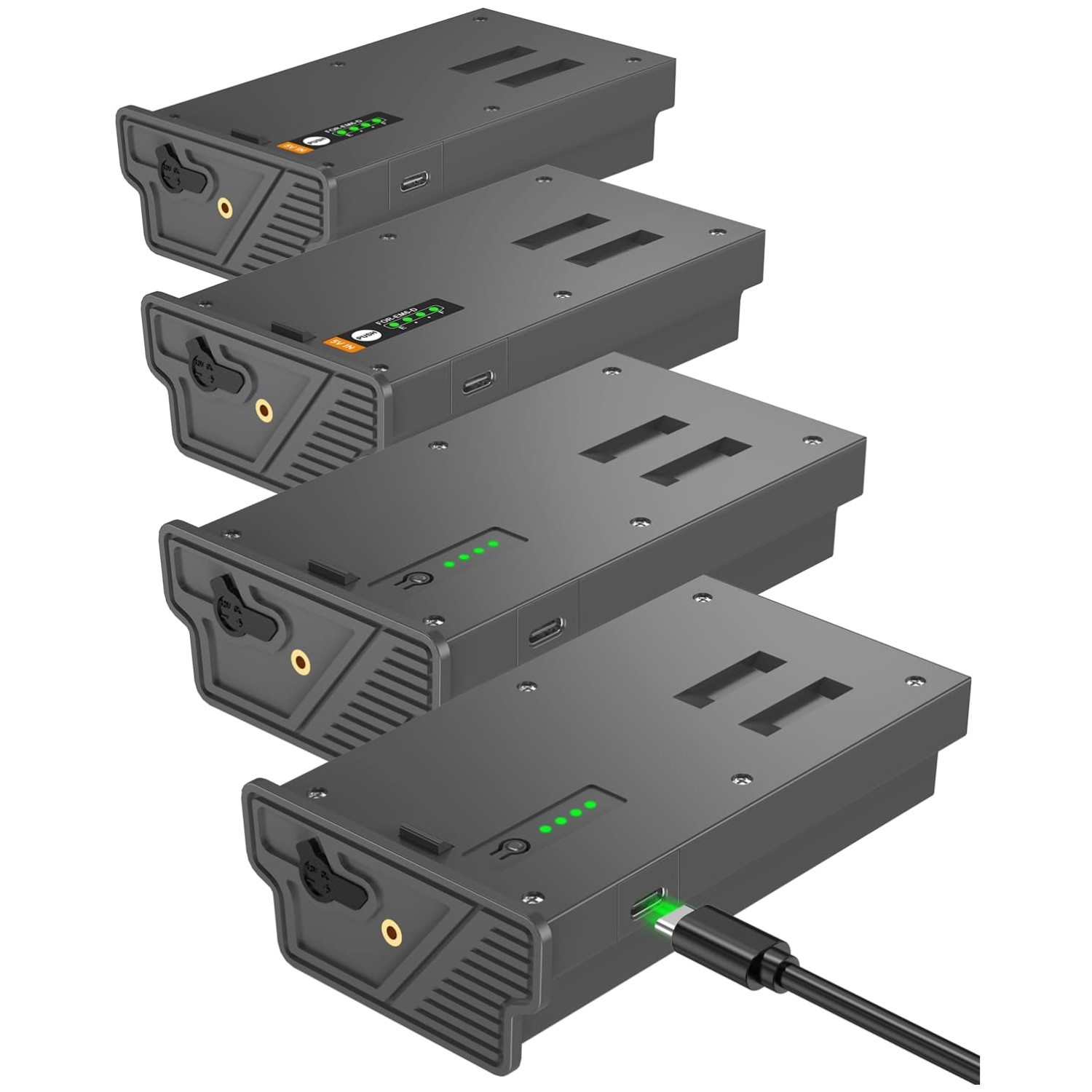 Artman Solar Charging Battery Pack - 4 Pack