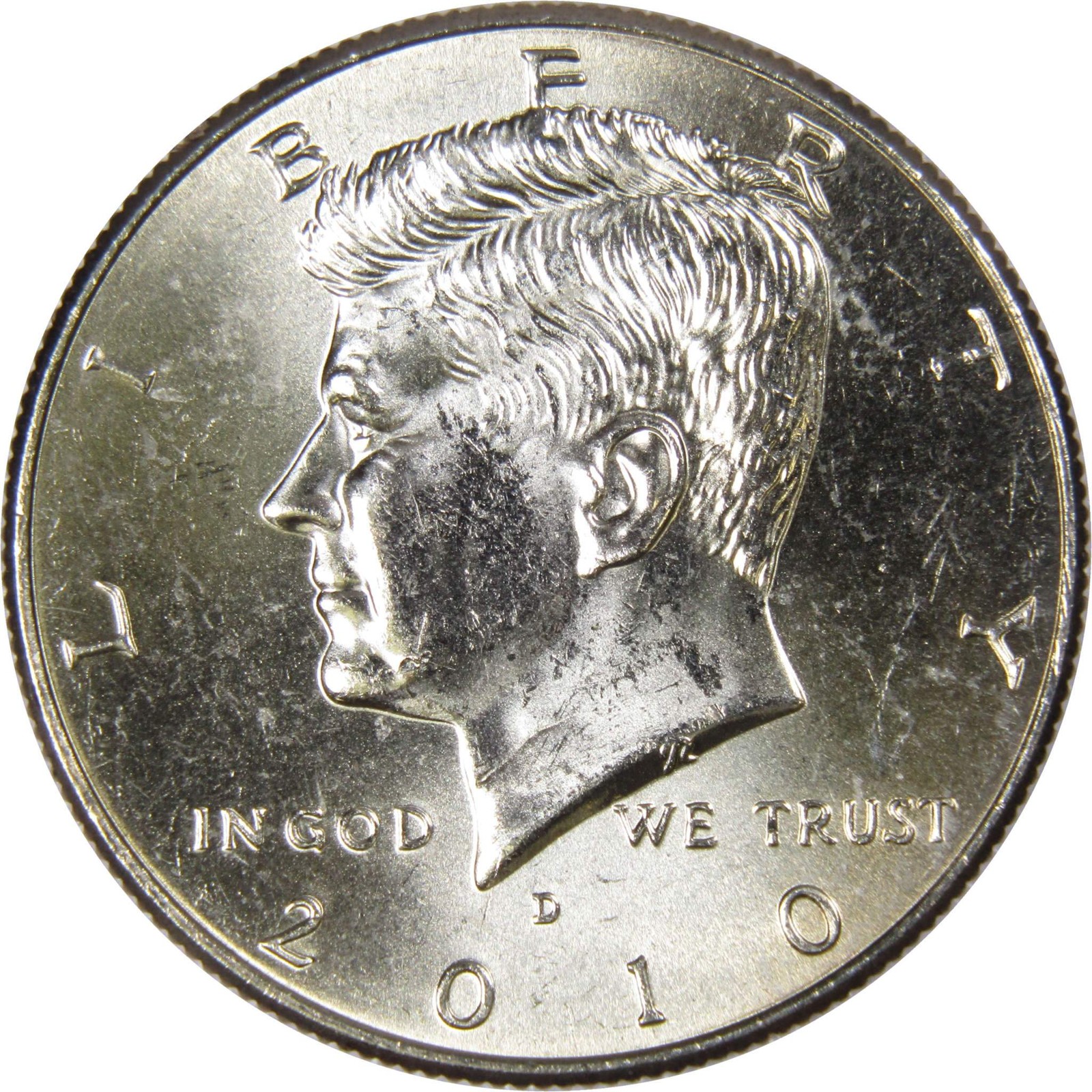 2010 D Kennedy Half Dollar Clad Uncirculated Mint State 50c Coin