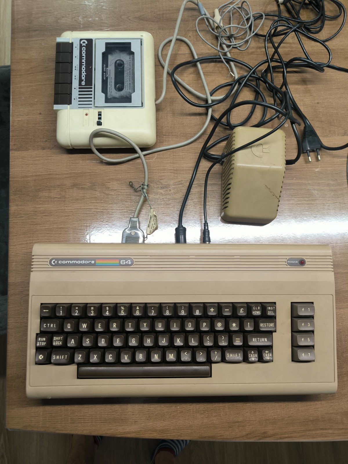 Commodore 64 with 1530 Datassette And Power Supply - Original Box For Disk Drive