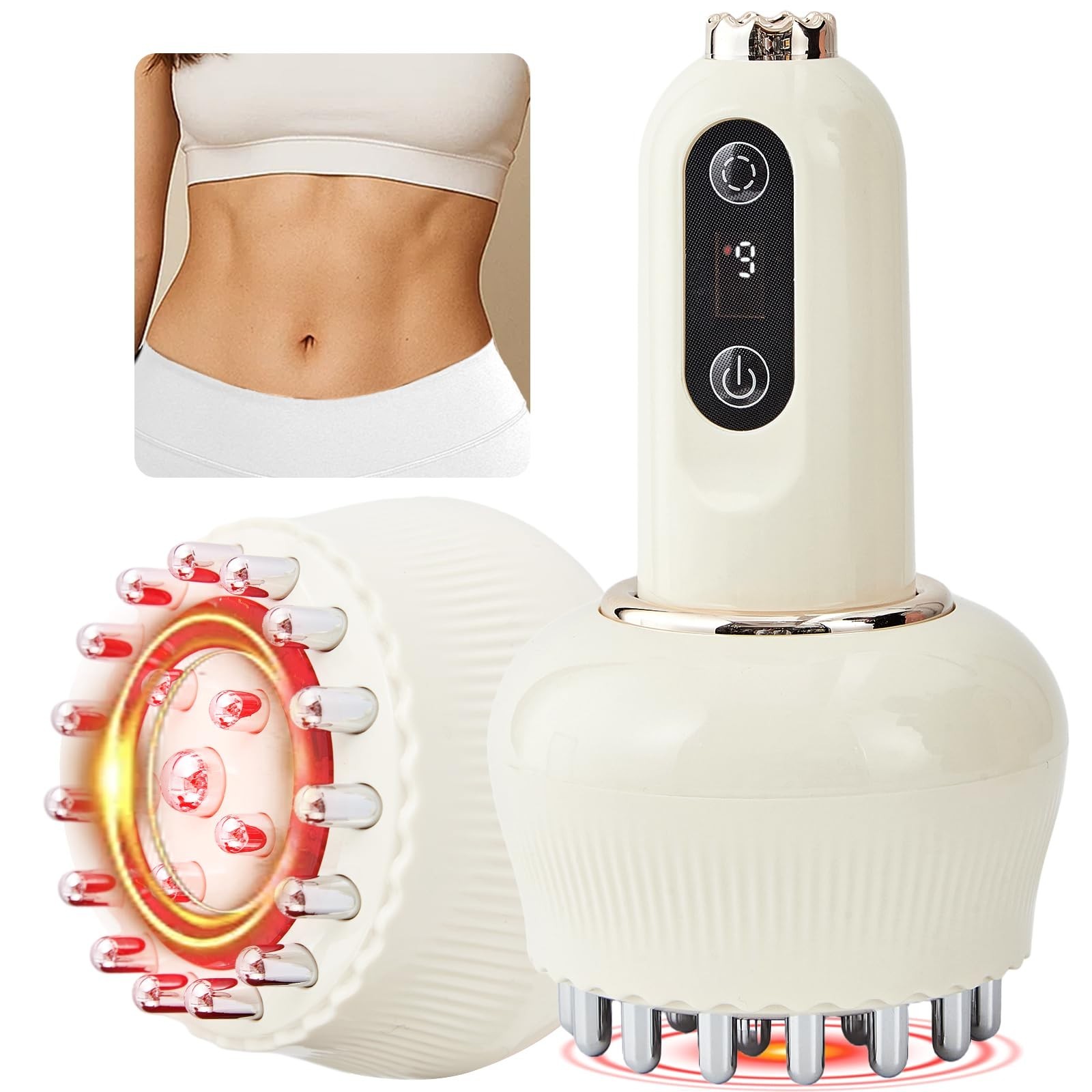 Yuonry Lymphatic Drainage Massager & Anti Cellulite Massage Tool, Helps Reduc...