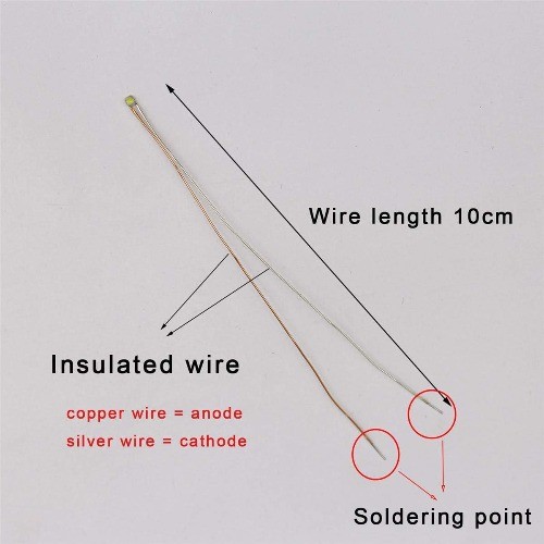 Title25pcs Pre-soldered Micro Litz Wired Warm White SMD LED 0603 + Resistor