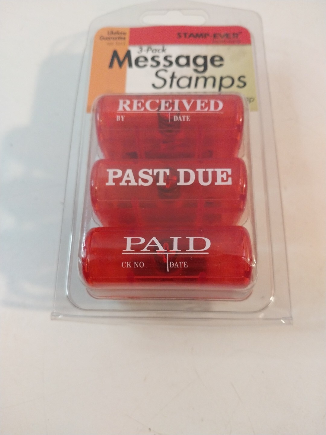 Stamp-Ever 3 Pack Message Stamp Kit Made in USA NEW