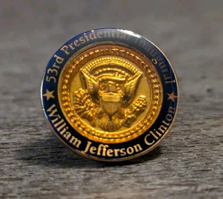 53rd Presidential Inaugural Pin William (Bill) Jefferson Clinton Lapel Pin