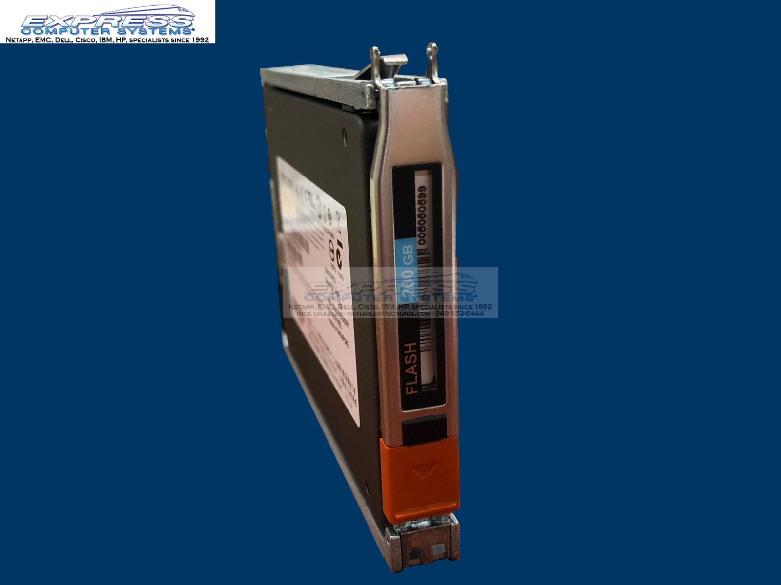 EMC V6-2S6FX-200 005051138 200GB EFD FLASH 2.5" 6gbps VNXe3200 V32-DAE-25 VNX