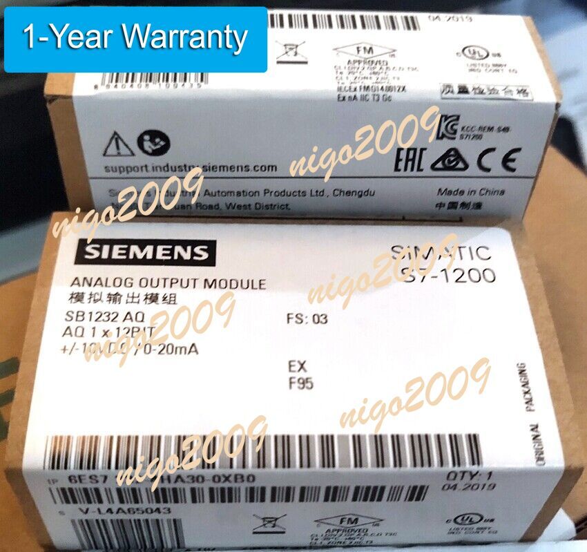 New In Box SIEMENS 6ES7 232-4HA30-0XB0 S7-1200 Analog Output Module
