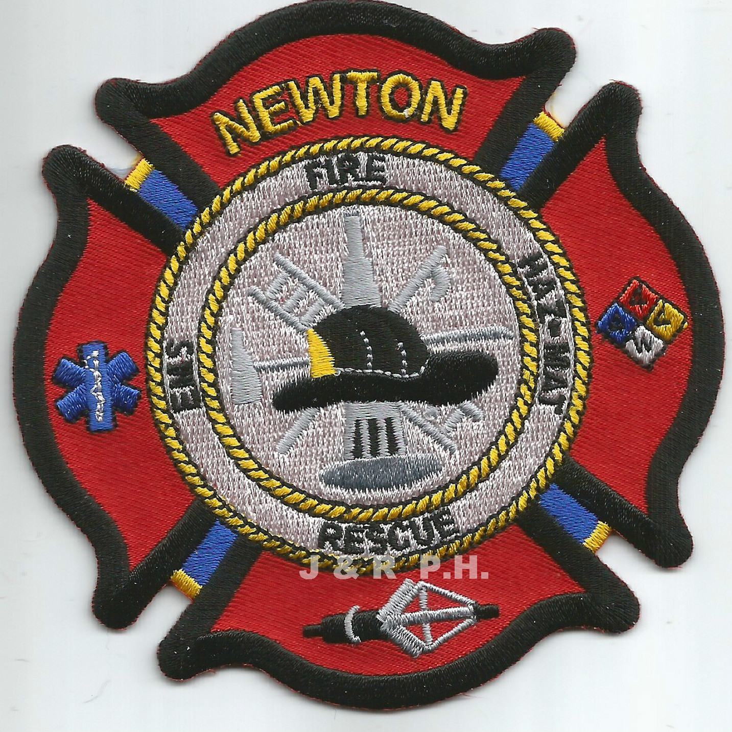 Newton  Fire - Rescue, Iowa  (4" x 4" size)  fire patch