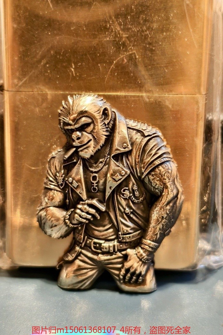 High Precision Brass Monkey Lighter Patch DIY Accessory Without Lighter