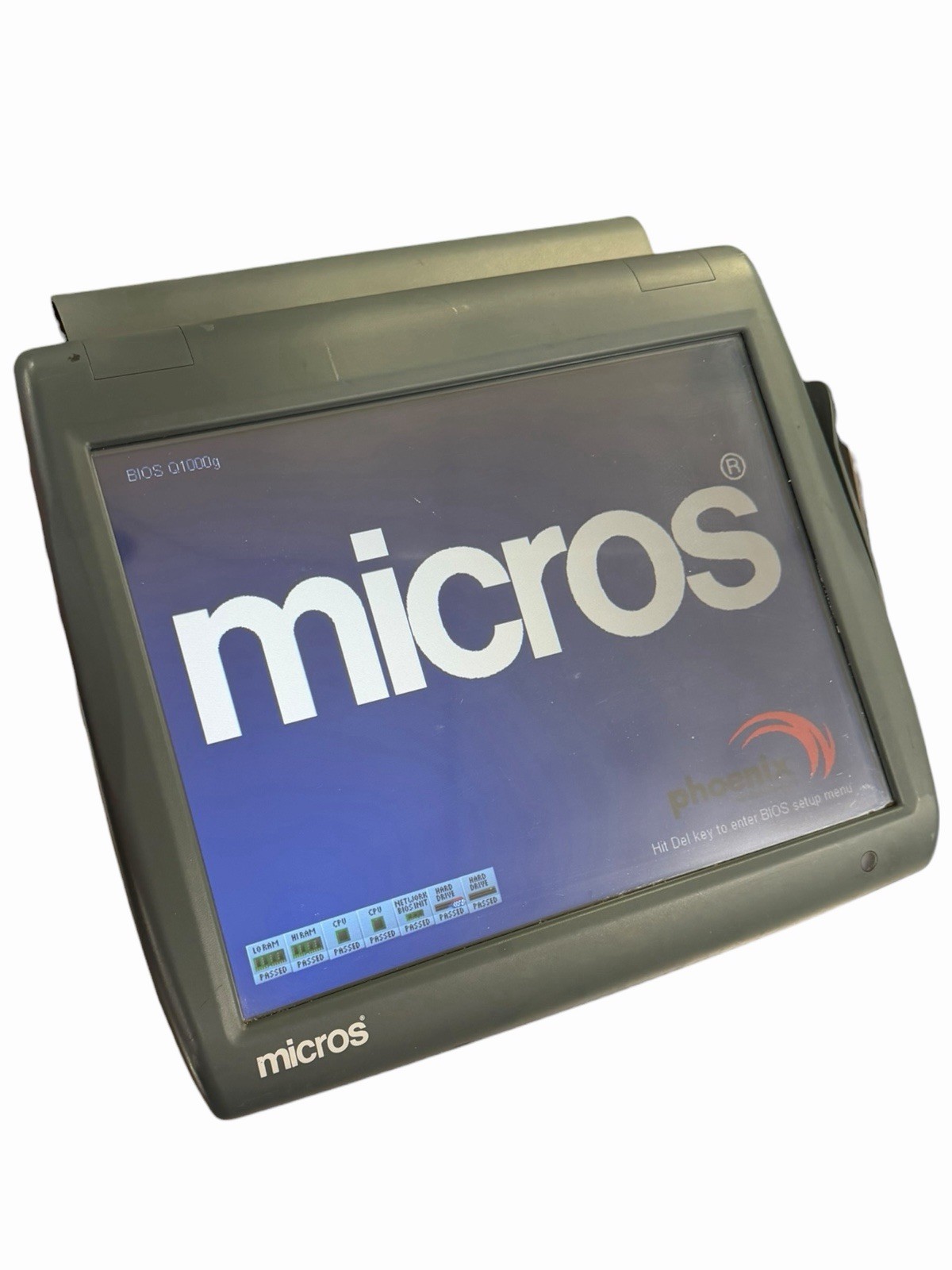 MICROS Workstation System 5A POS Touchscreen Terminal 400814-104 FOR REPAIR