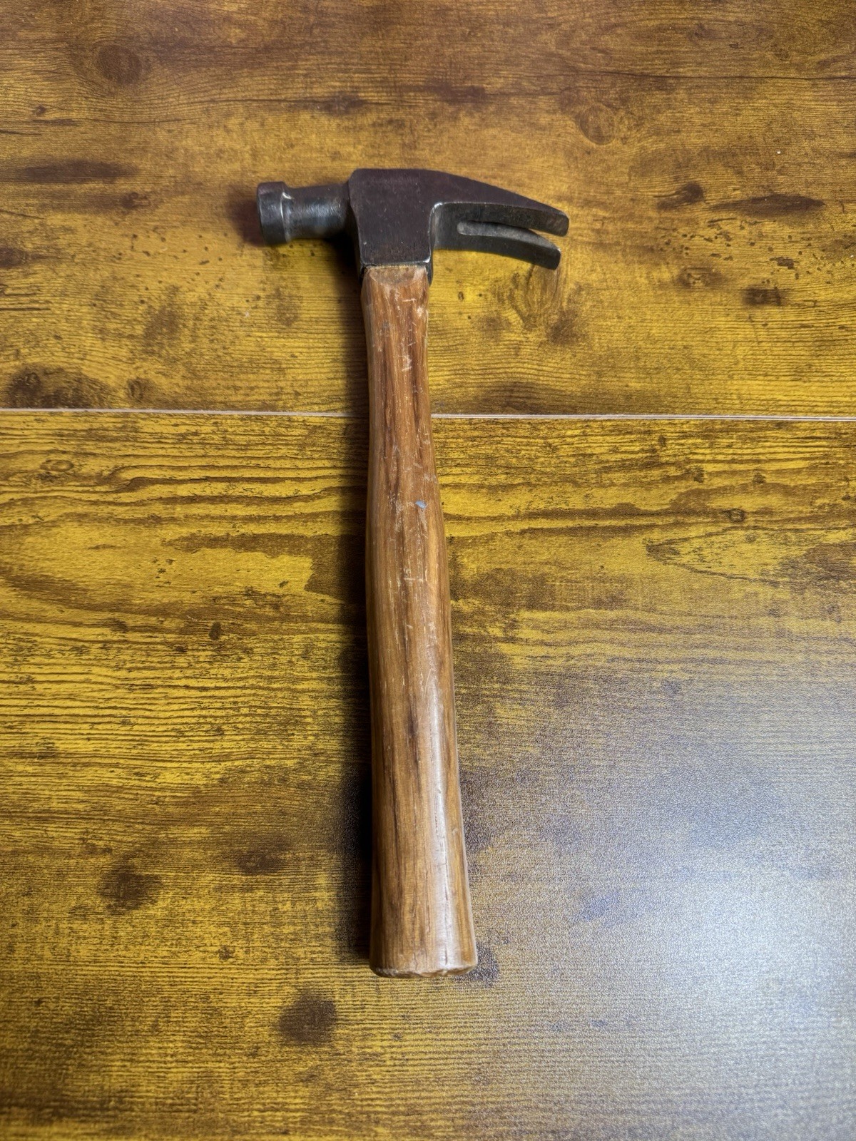 Vintage Philadelphia Tool Company Small Curved Claw Hammer w/ Handle Made In USA