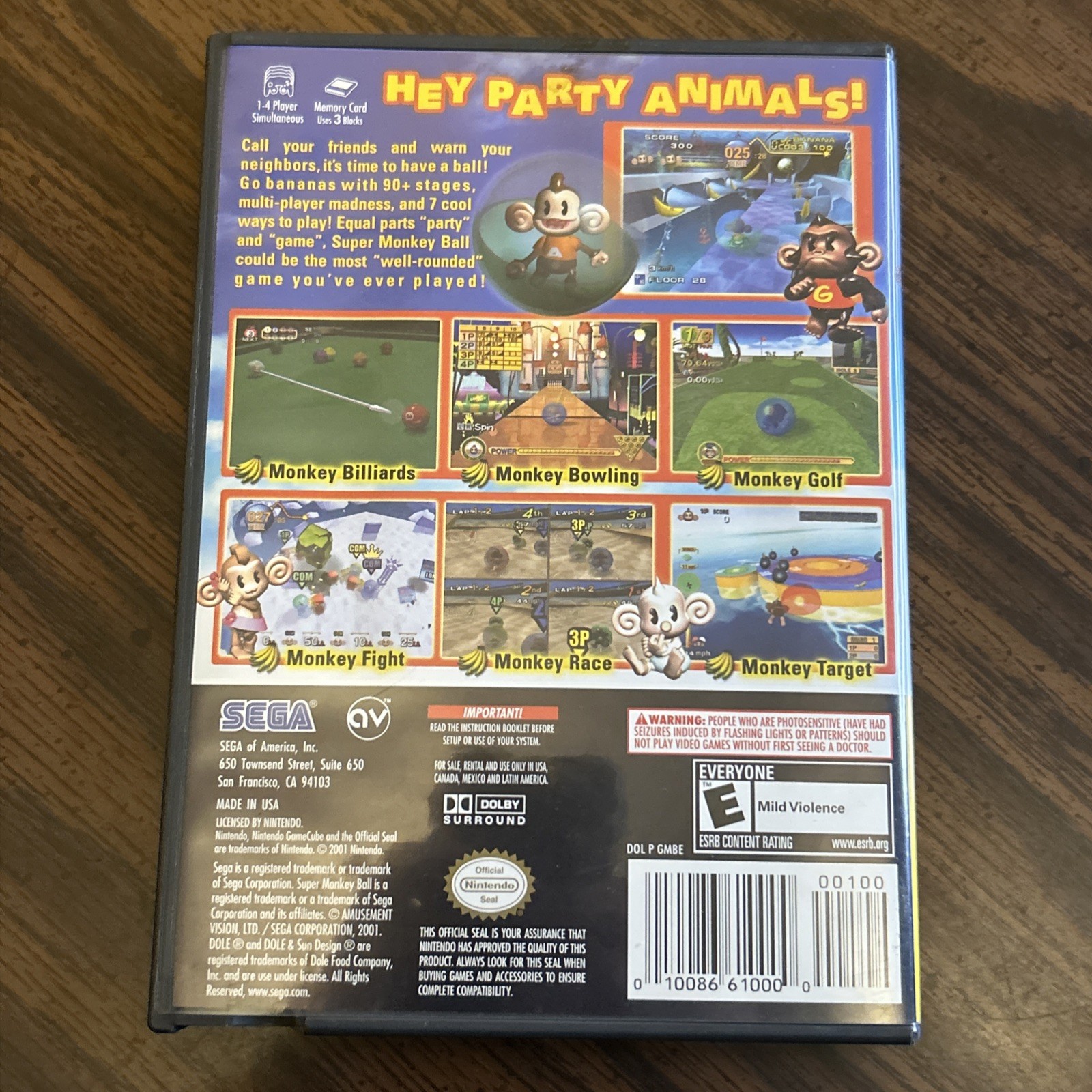 Super Monkey Ball Case Only