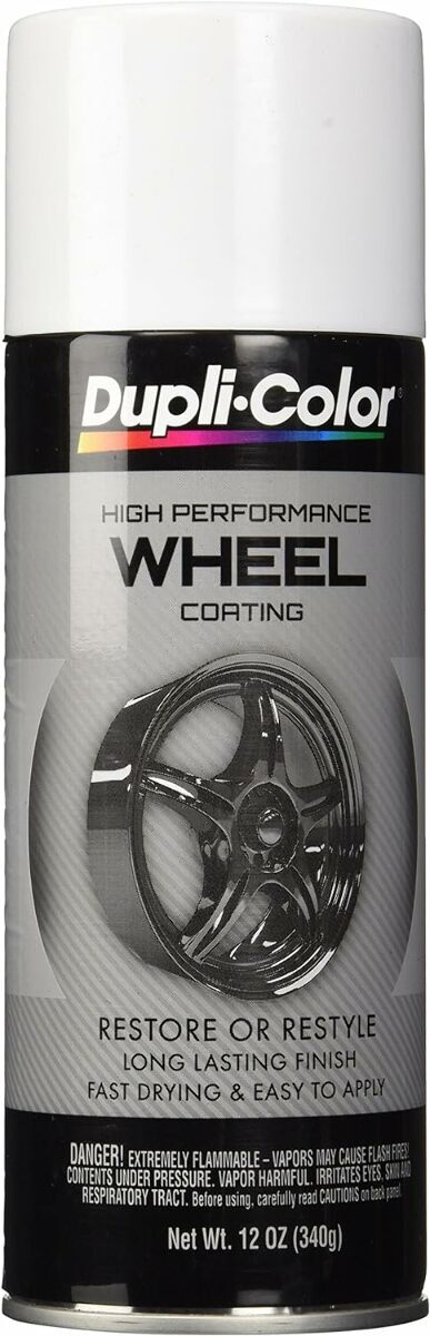 Dupli-Color HWP100 High Performance Wheel Paint White - 12 oz Aerosol Can
