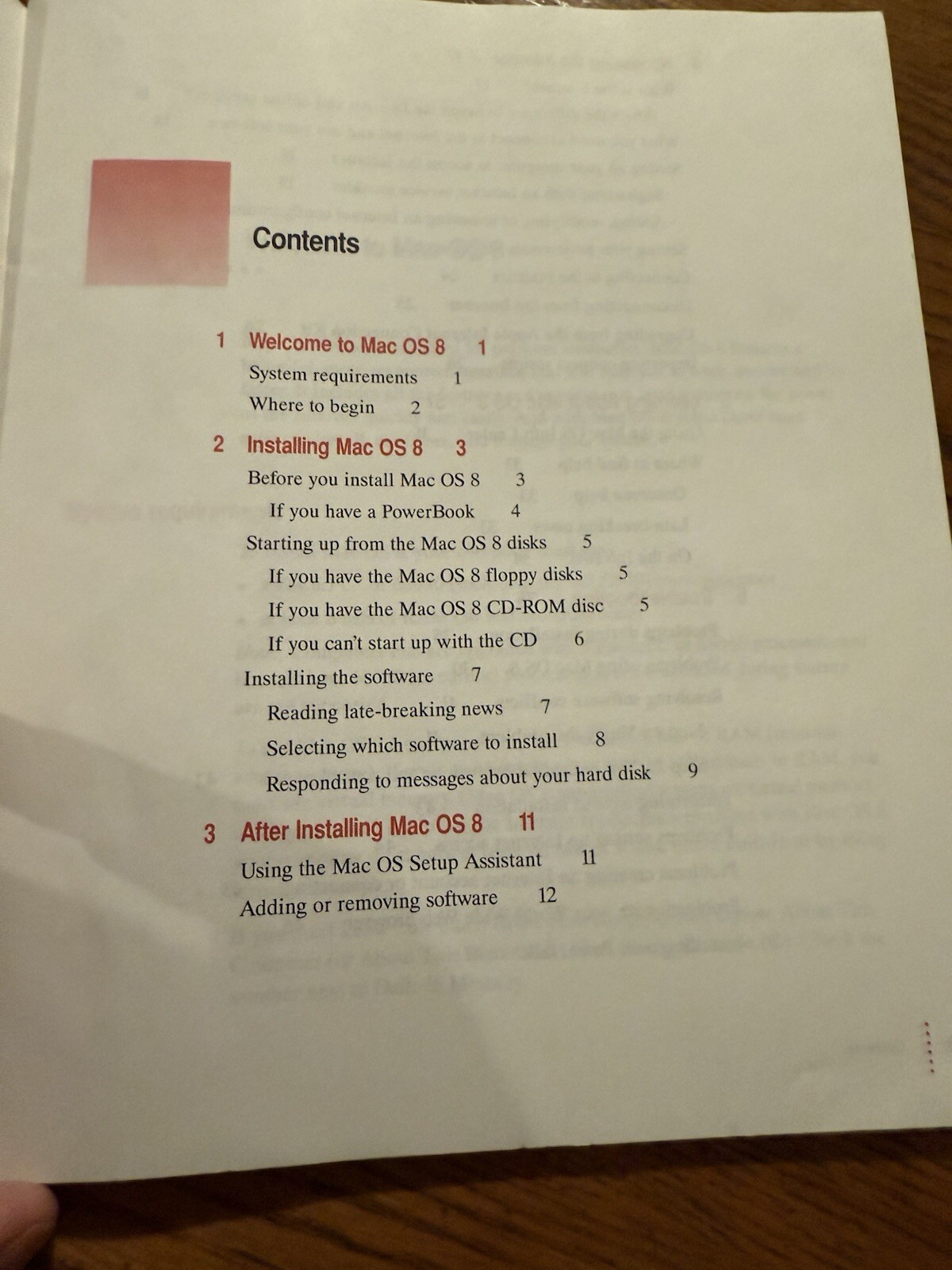 Mac OS 8 Original Installation Manual 1997