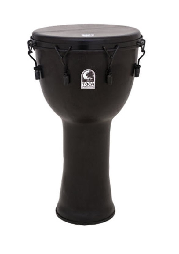 Toca Freestyle Black Mamba 14" Djembe Drum w/ Bag
