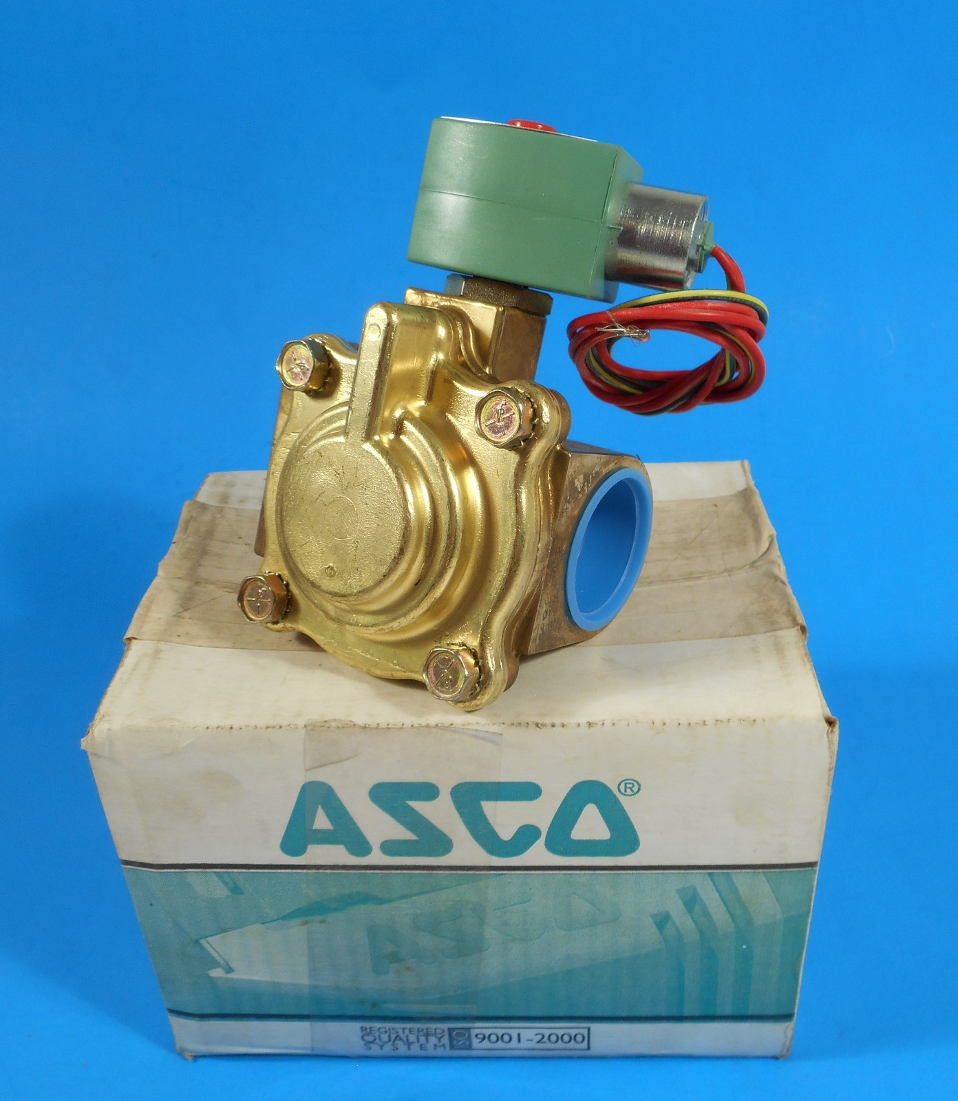 ASCO 8221G9 Red Hat II 1-1/4" 120V Solenoid Valve 2-Way NC NOS