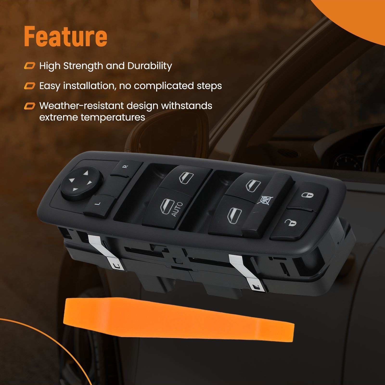 Left Driver Side Power Window Switch for Dodge Grand Caravan 3.6L 2012-2015 new