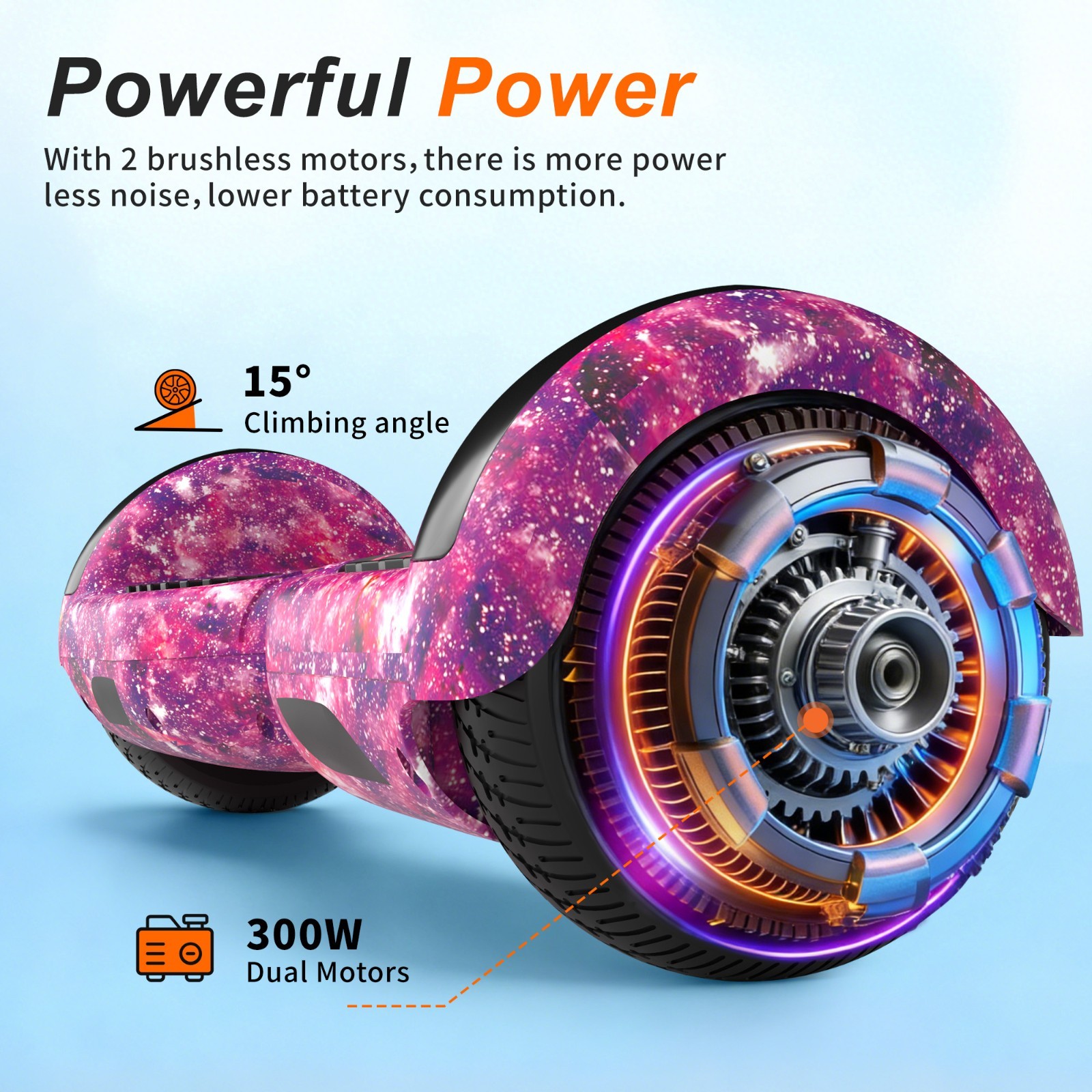 Commugo Hoverboard Bluetooth All Terrain Hover Board LED APP Control UL 2272