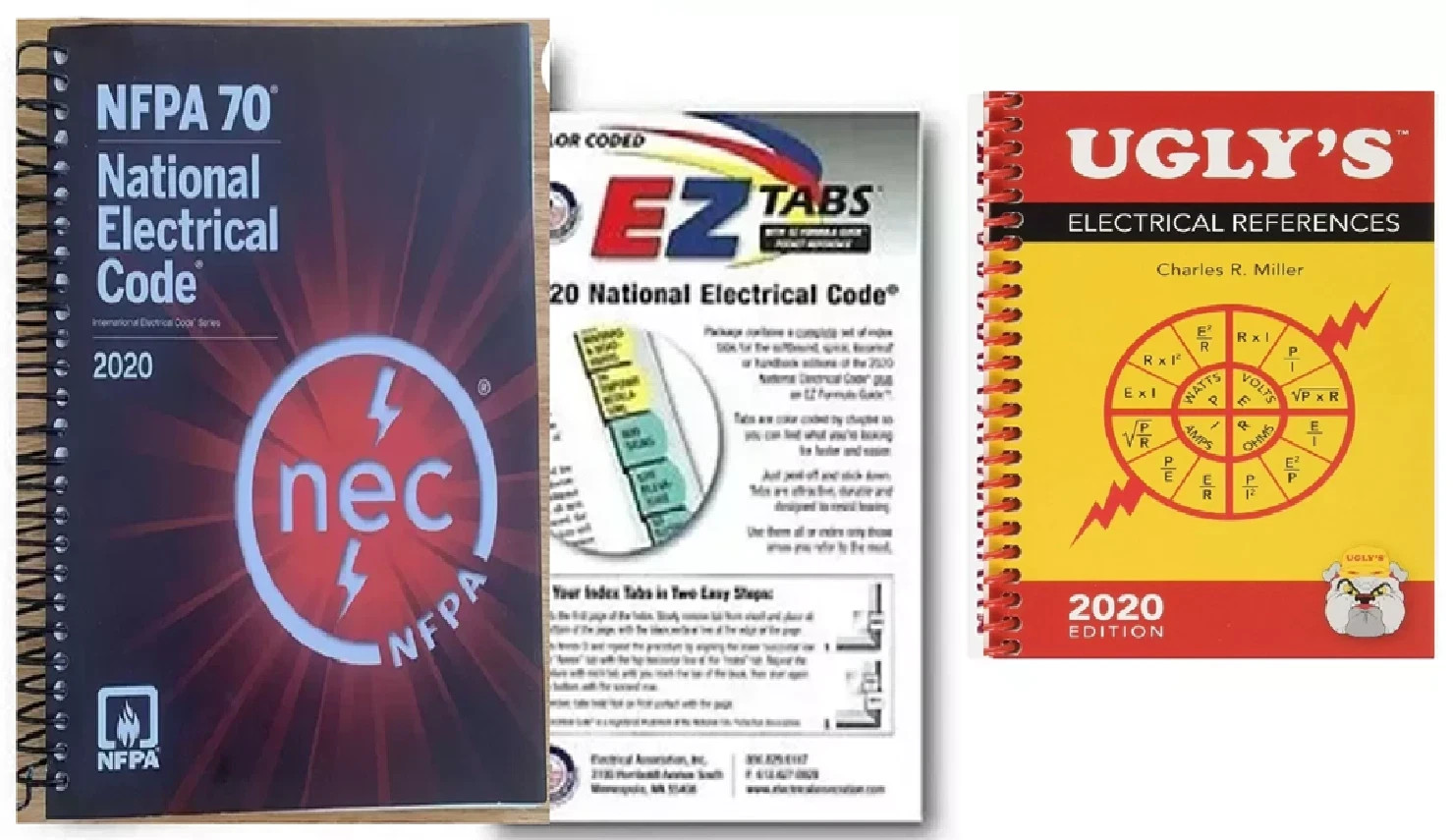 NFPA 70 National Electrical Code NEC 2020 (SPIRAL) + EZ Tabs 2020 + UGLY 2020