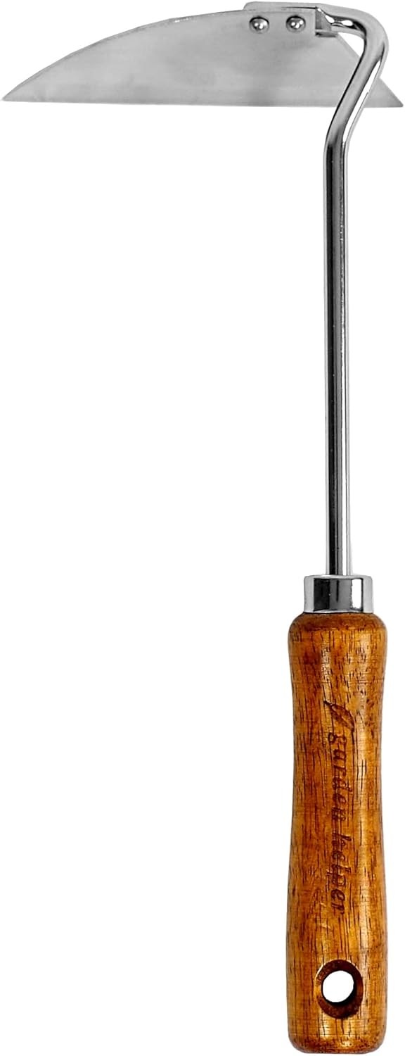 Japanese Weeding Tool Nejiri Gama Hoe Sharp Brown