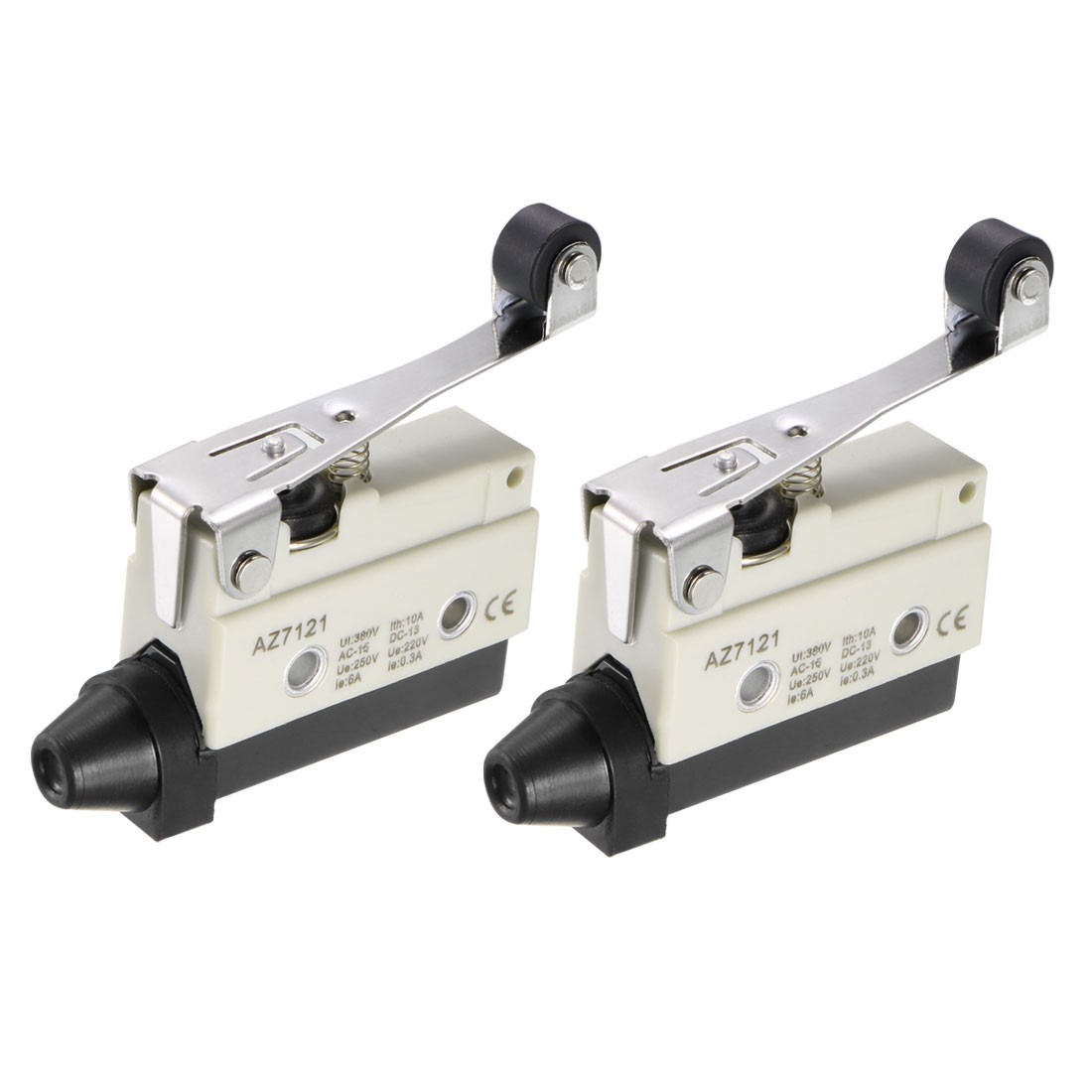 2PCS AZ-7121 SPDT 1NO+1NC  Panel Mount Roller Plunger Type Micro Switches