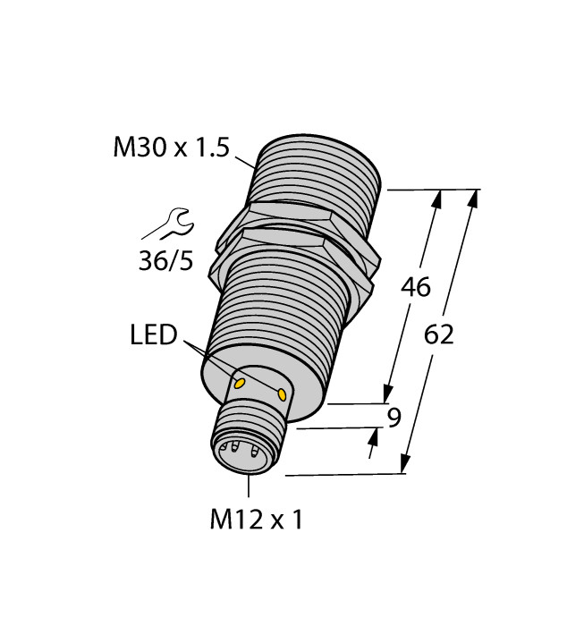 TURCK BI10-M30-VN4X 1582352 Inductive sensor NPN