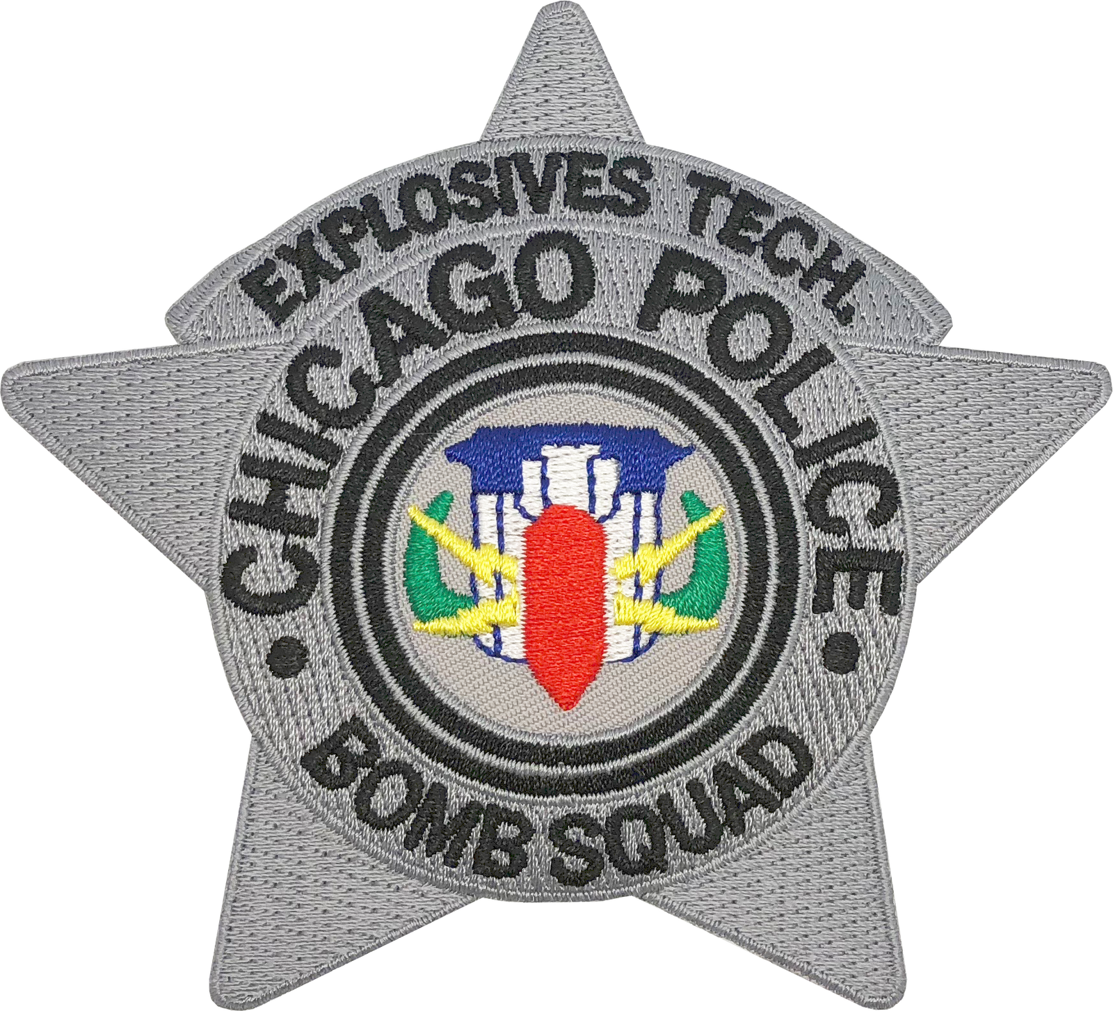 CHICAGO POLICE STAR PATCH: Bomb Squad