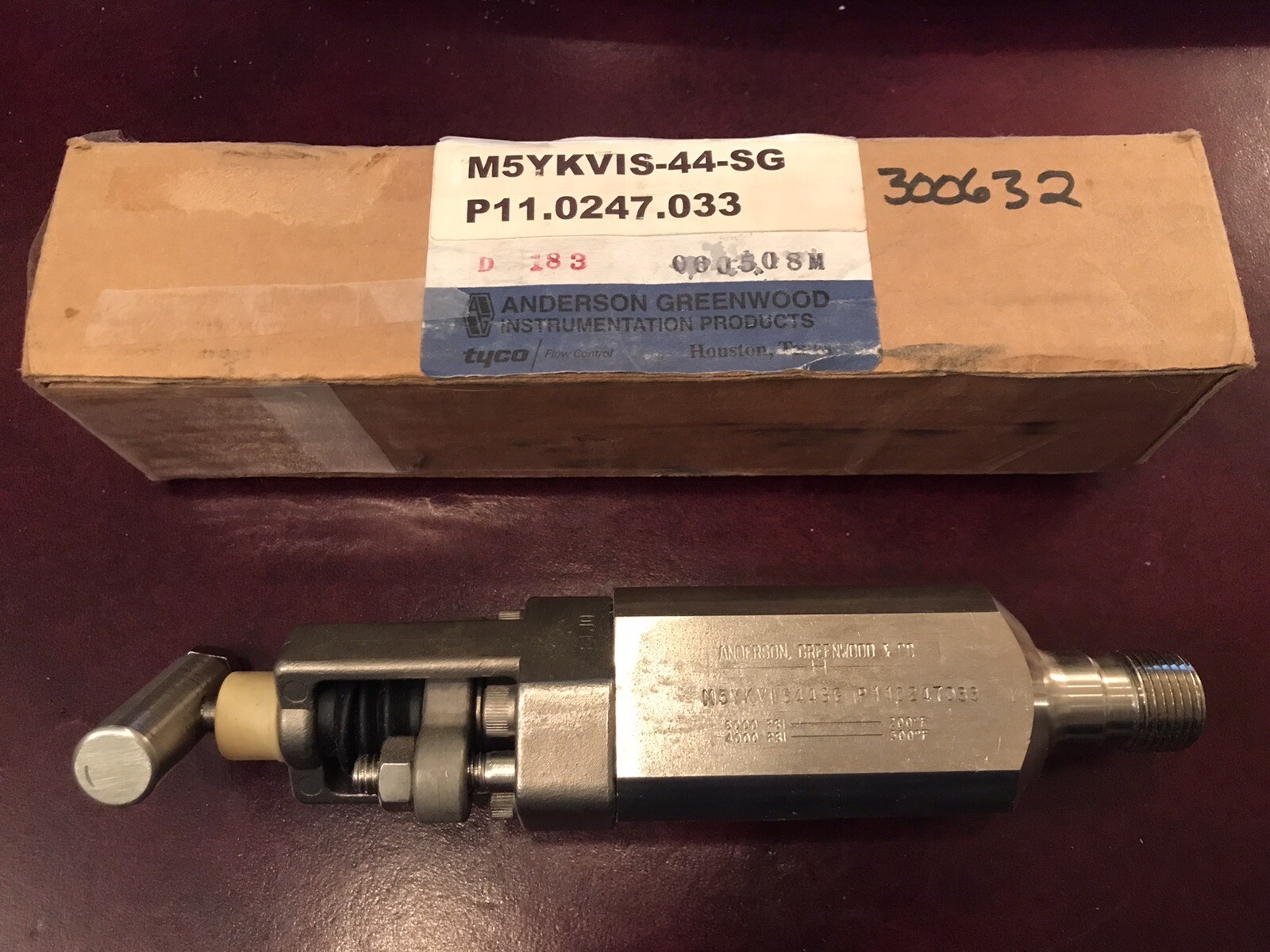 NEW IN BOX⚡️ Anderson Greenwood M5YKVIS-44-SG P 110247033 Root Valve 6000psi NPT