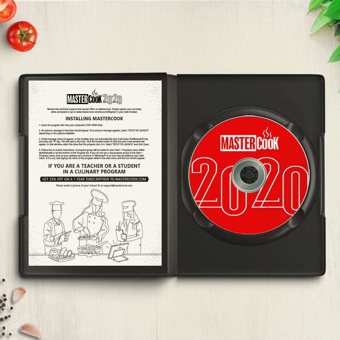 Mastercook 2020 for Windows PC DVD *open box*