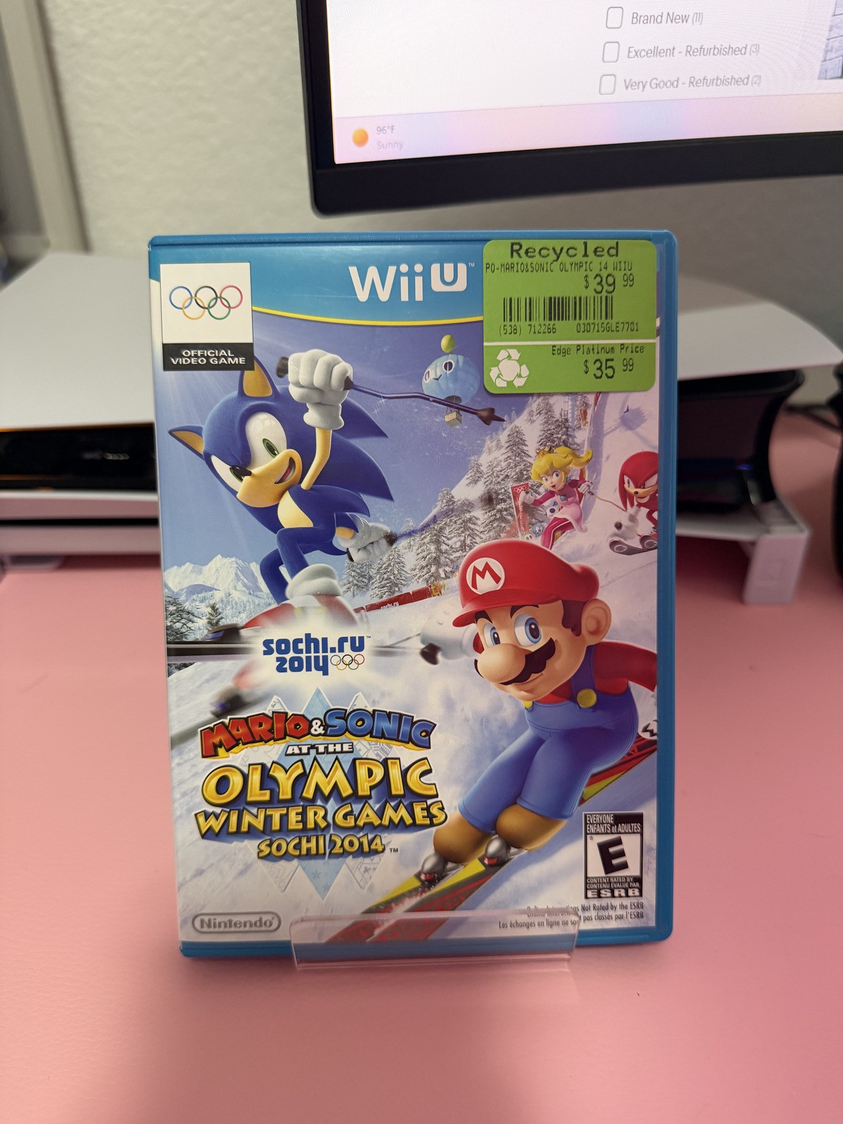 Mario & Sonic At The Olympic Winer Games Sochi 2014 | Wii U Game | Pre-Owned