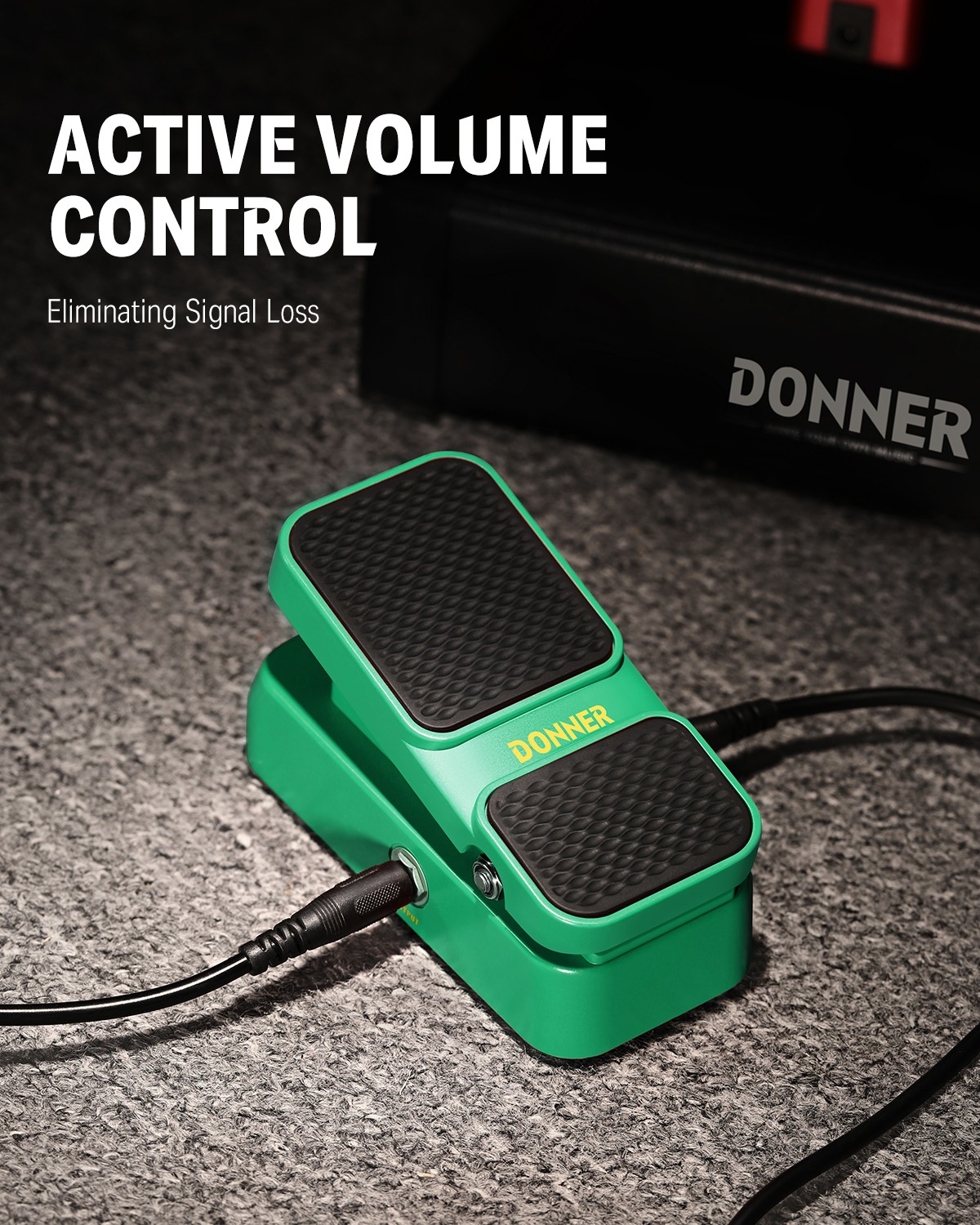 Donner Viper Mini Passive Volume Pedal Expression Pedal 2-in-1 True Analog
