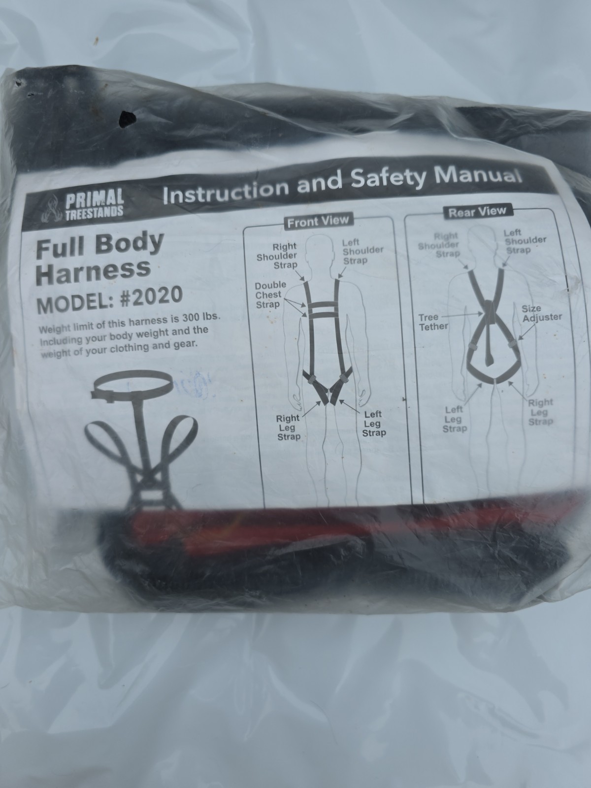 New Primal Treestands Deer Full Body Harness Model: #2020 - 300 lbs