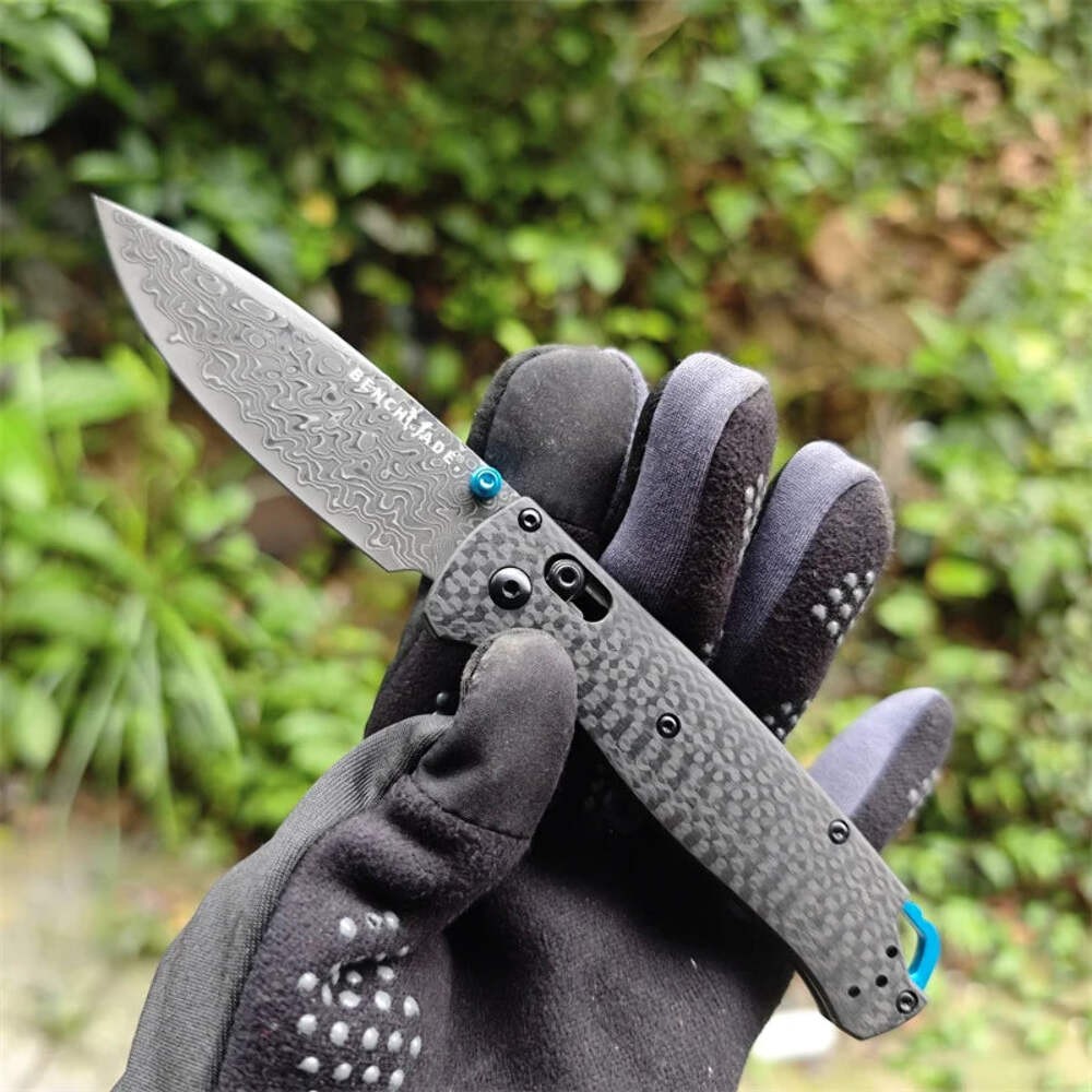 BM 535 Bugout Outdoor Folding Pocket Knife Damascus Steel EDC Tool