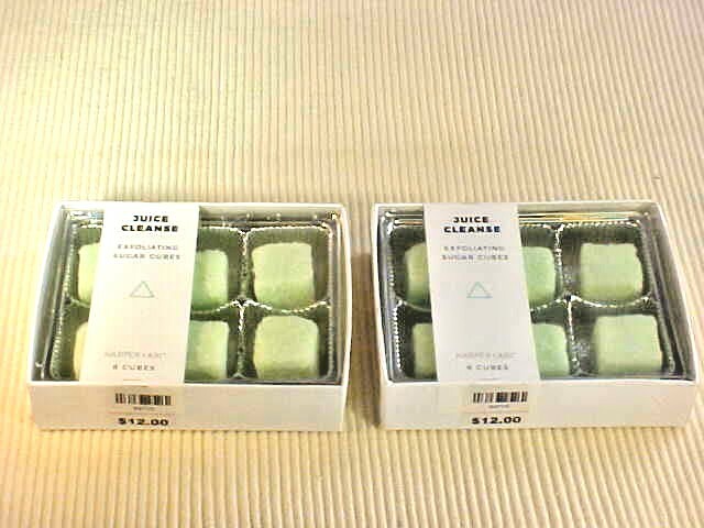 Harper & Ari 12 Exfoliating Sugar Cubes Juice Cleanse Dessert for Your Skin
