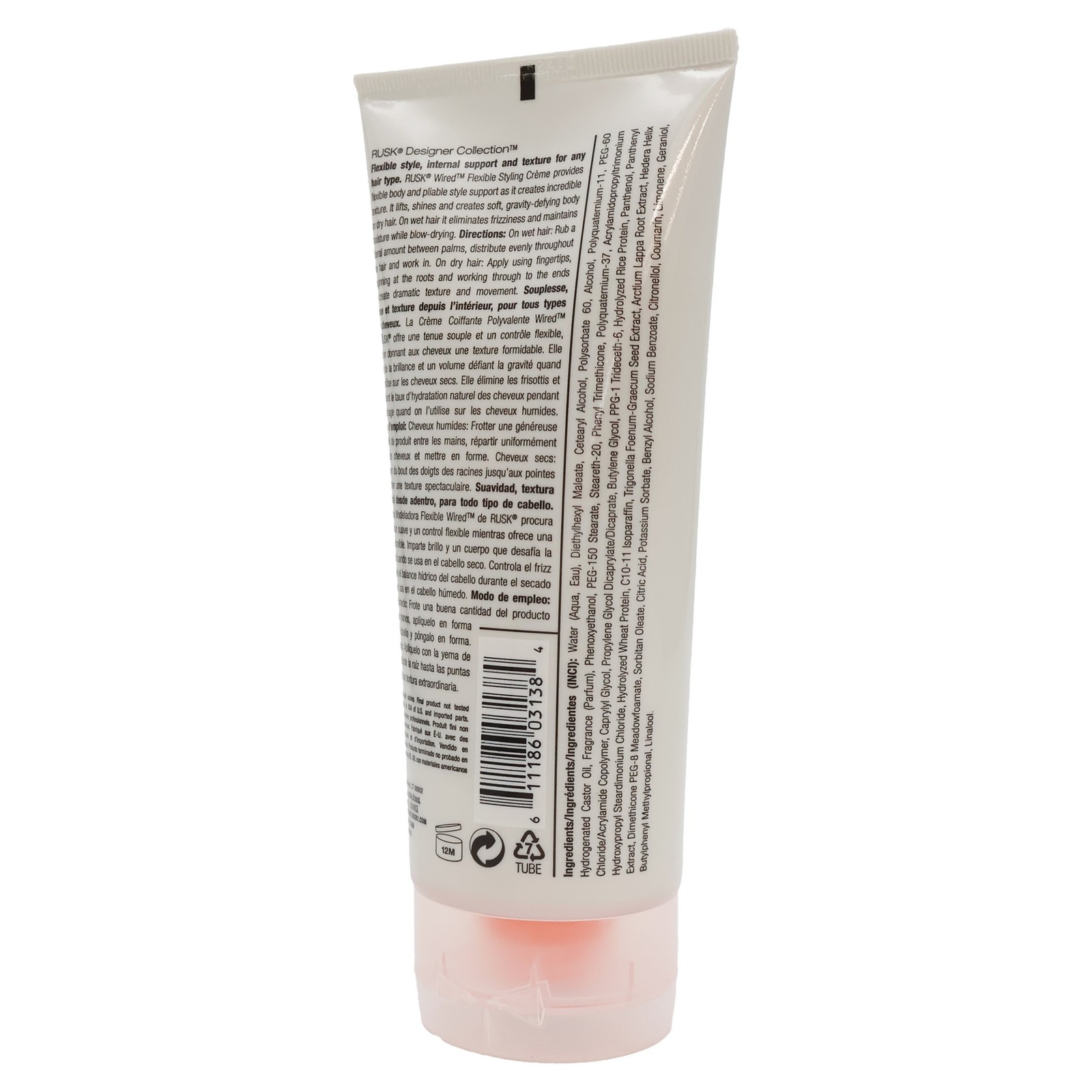 Rusk Designer Collection Wired Flexible Styling Creme, 6 oz