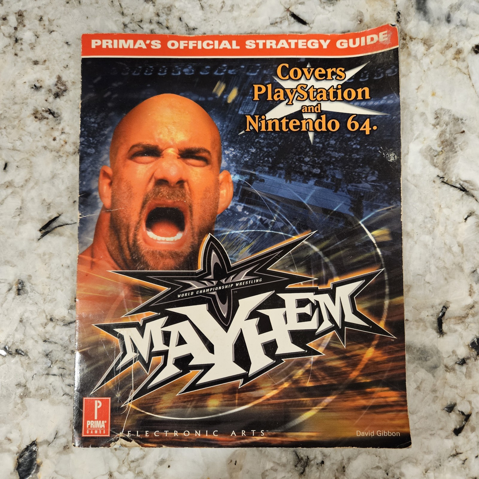 World Championshiop Wrestling MAYHEM Prima Strategy Guide RARE VTG N64 PSX PSONE