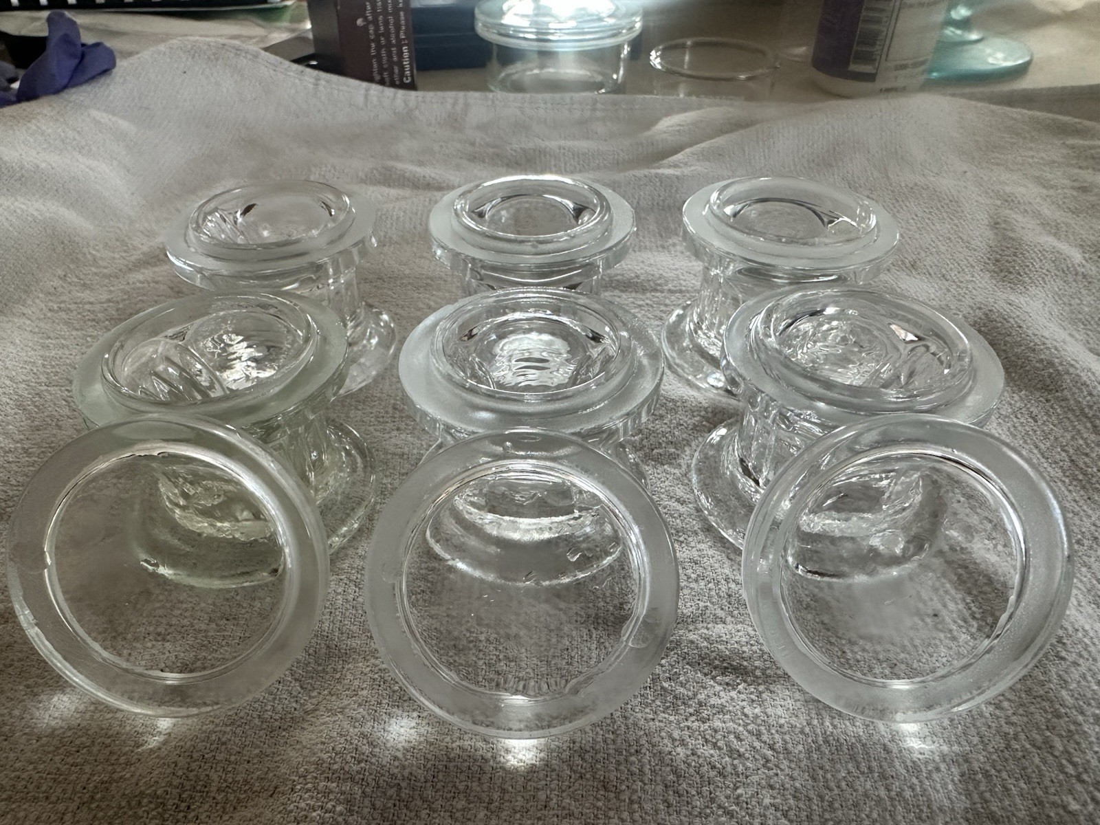 6 Coverglass Staining Jars with 3 Lids