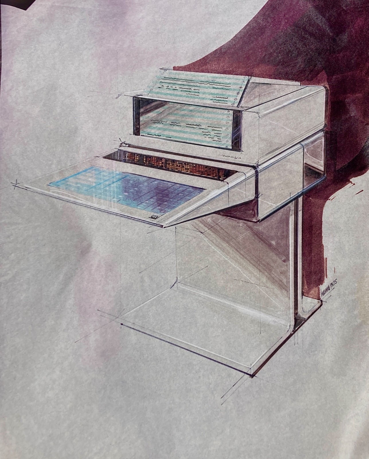 Burroughs slimline personal computer
