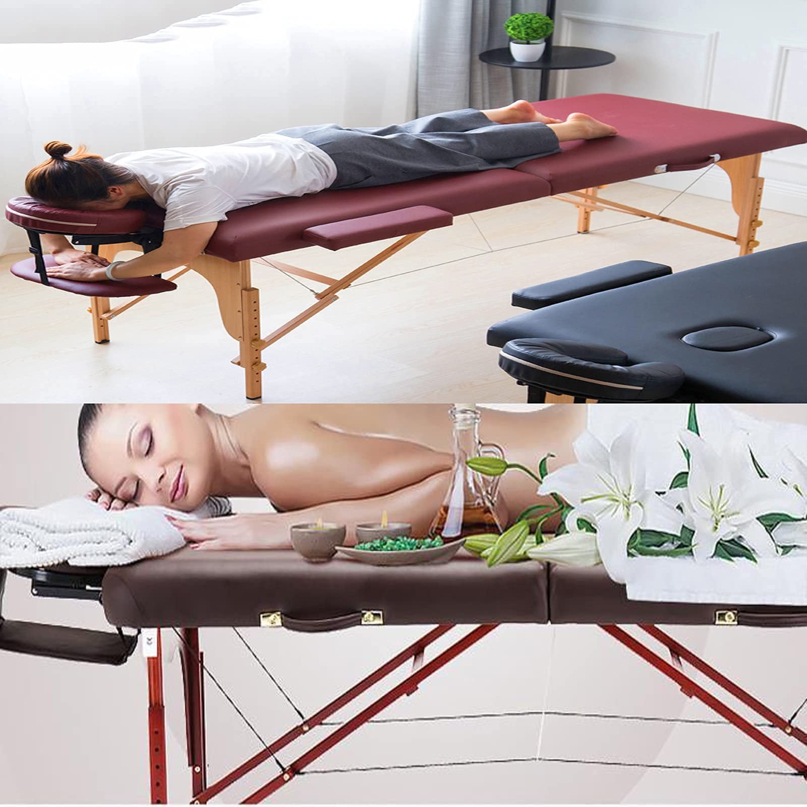 1Pcs Massage Table Face Cradle, Black Face Cradle Massage Table Bed Face Crad...
