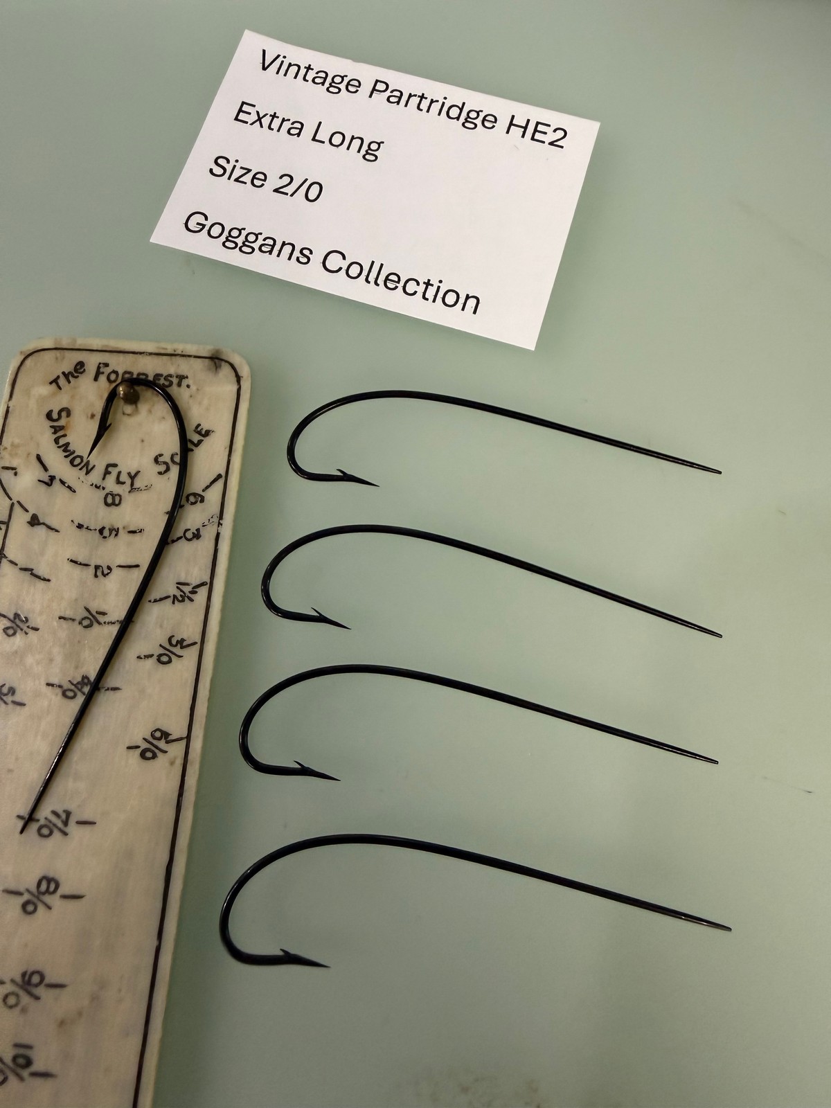 Vintage Partridge Redditch HE2 Extra Long SalmonHooks