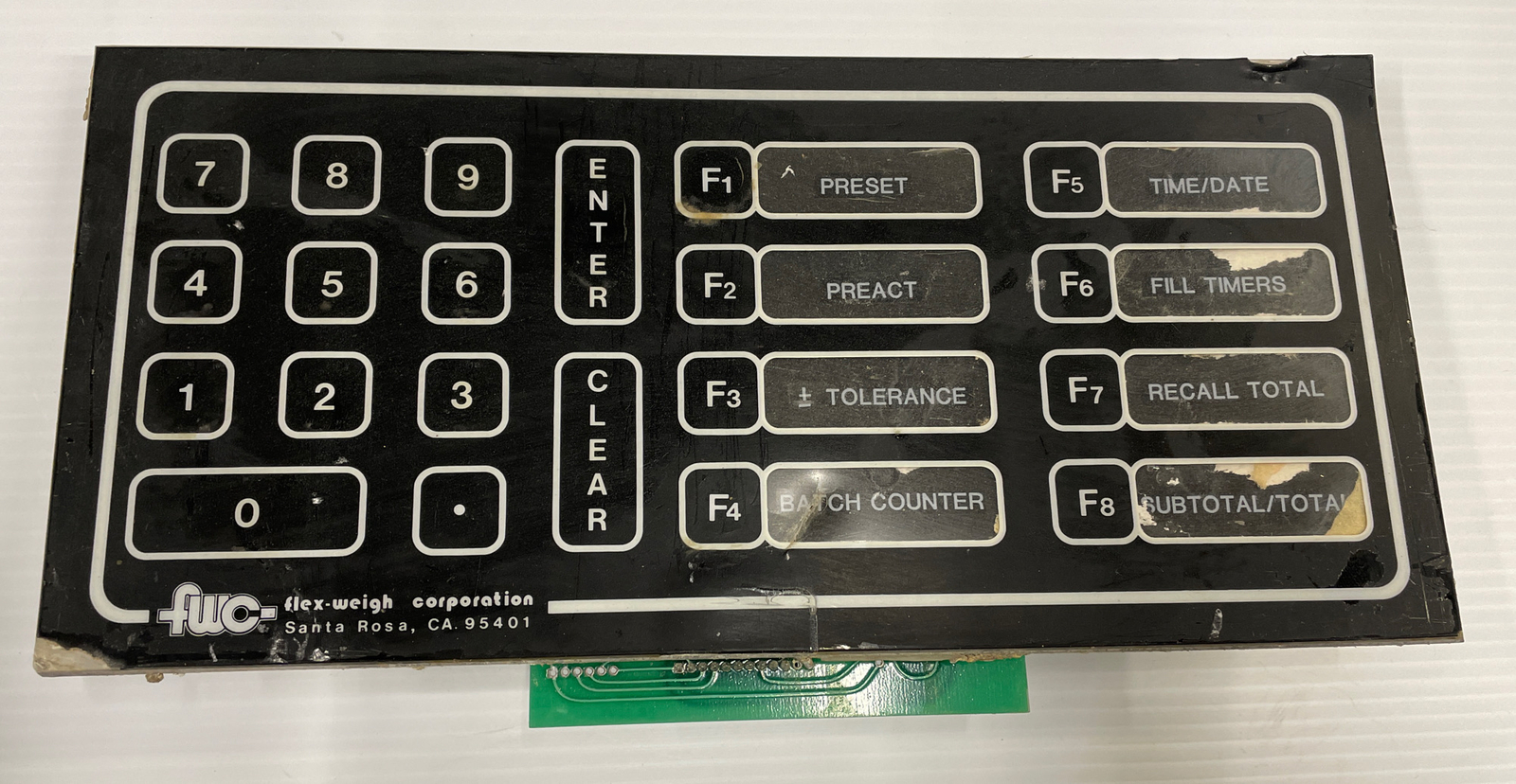 FLEX WEIGH Circuit Board EB 1591 with Key Board @06